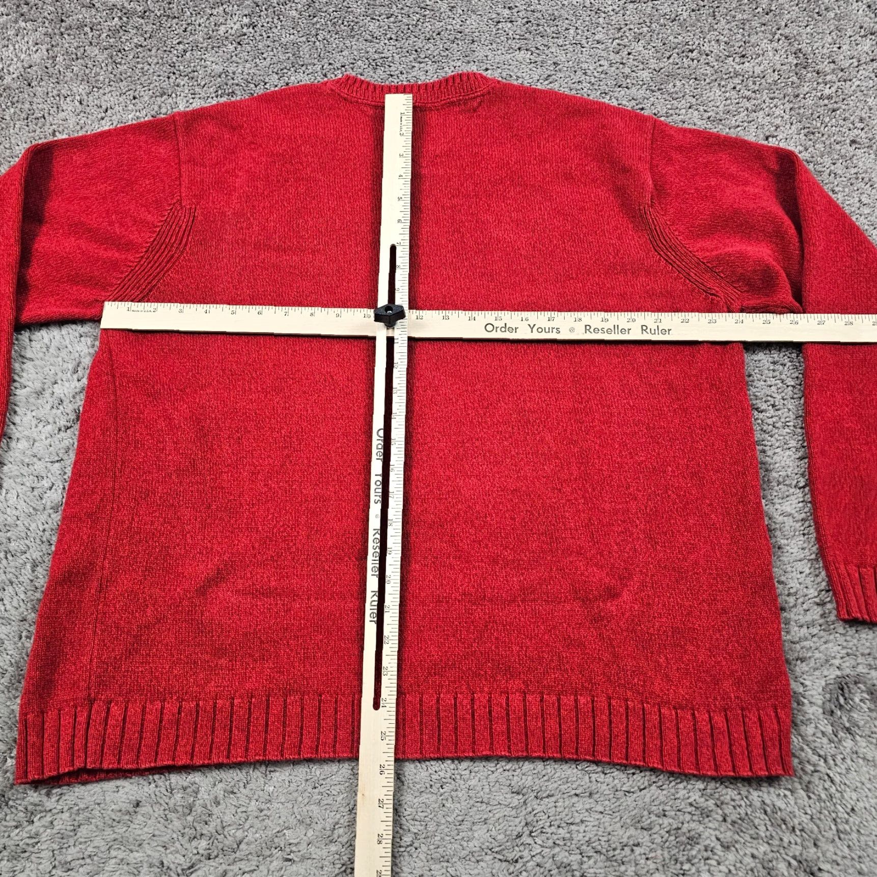 Tommy Hilfiger VINTAGE Tommy Hilfiger Sweater Mens Red Knit Pullover Crewneck Long Sleeve Logo Size US L / EU 52-54 / 3 - 4 Thumbnail