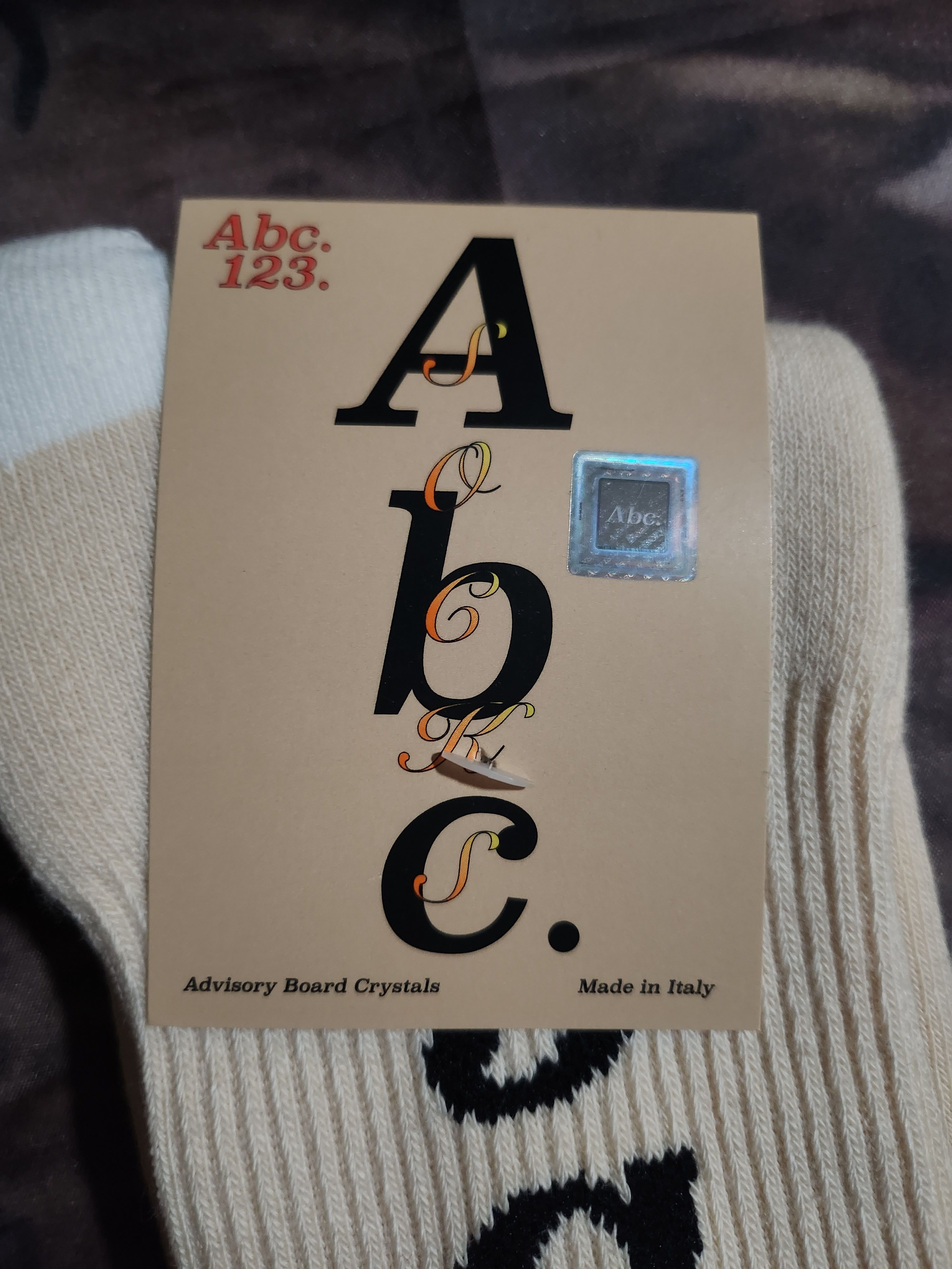 Advisory Board Crystals Abc. Logo Socks Size ONE SIZE - 3 Thumbnail