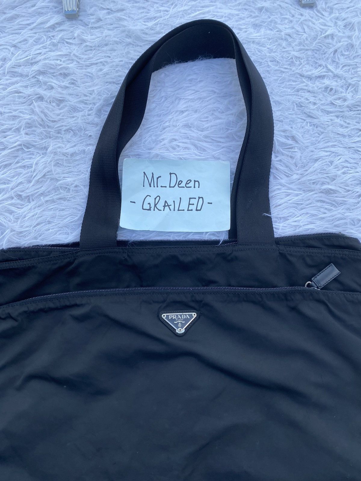 Prada Rare Vintage Prada Nylon Tote Bag Size ONE SIZE - 4 Thumbnail
