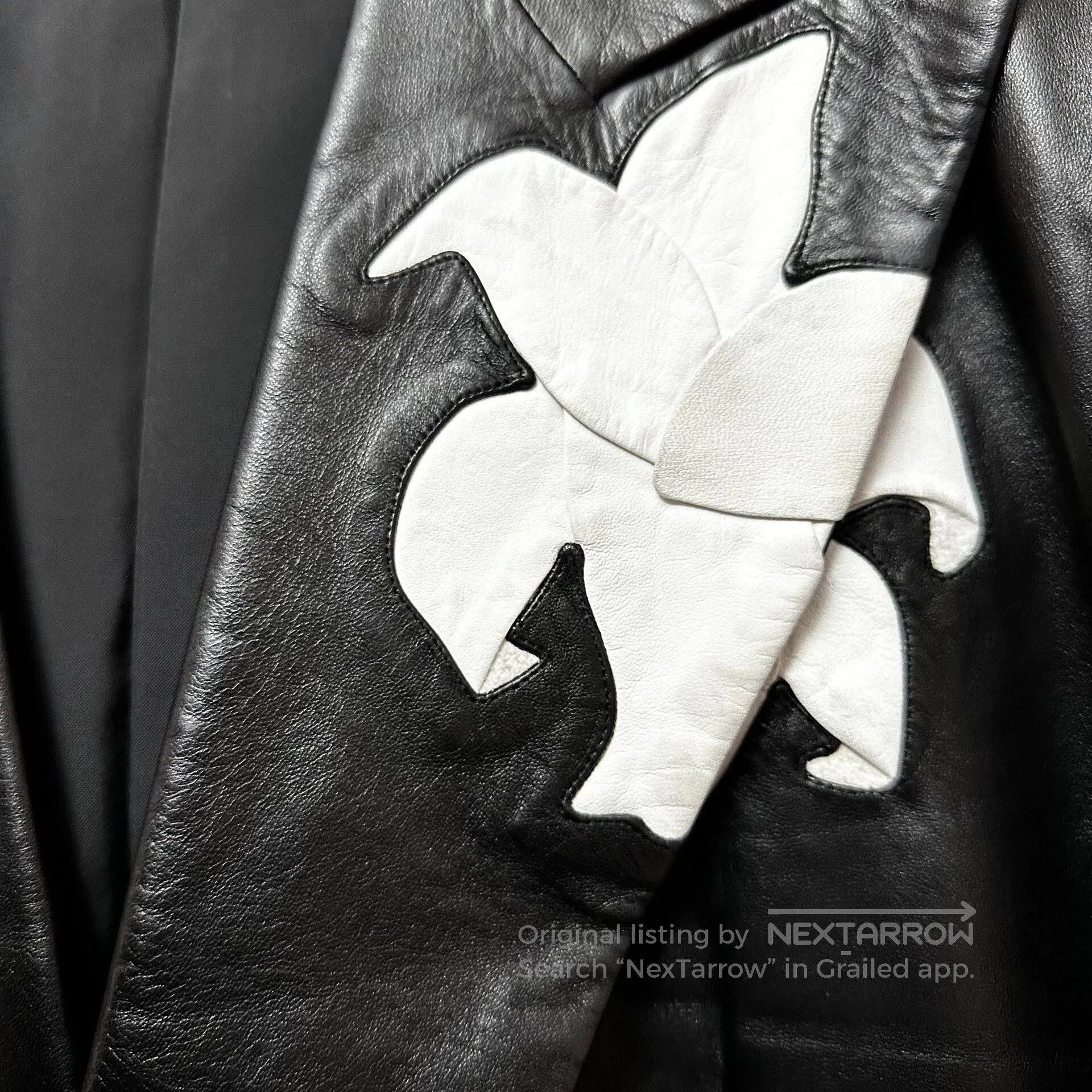 Yohji Yamamoto Yohji Yamamoto Black Blazer with Floral Design. Size US L / EU 52-54 / 3 - 2 Thumbnail