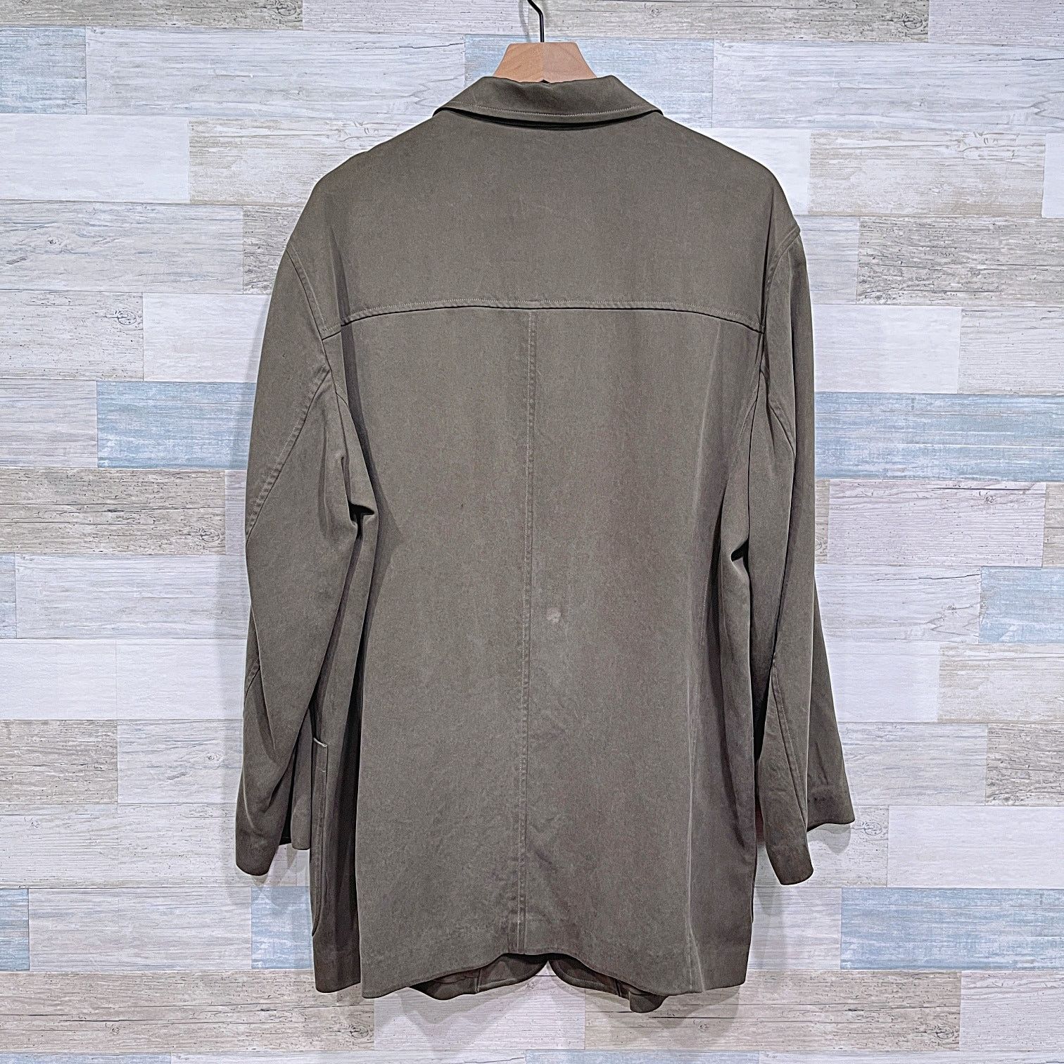 Tommy Bahama Tommy Bahama Silk Notch Collar Jacket Green Button Down M Size US M / EU 48-50 / 2 - 3 Thumbnail