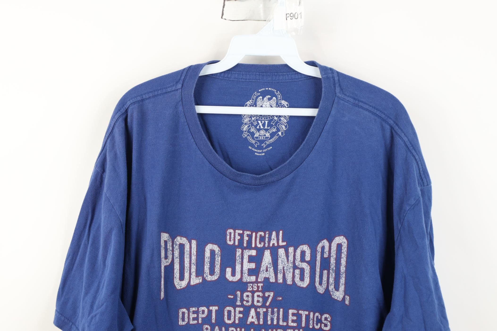 Polo Ralph Lauren Vintage Y2K Ralph Lauren Athletics Short Sleeve T-Shirt Size US XL / EU 56 / 4 - 2 Thumbnail