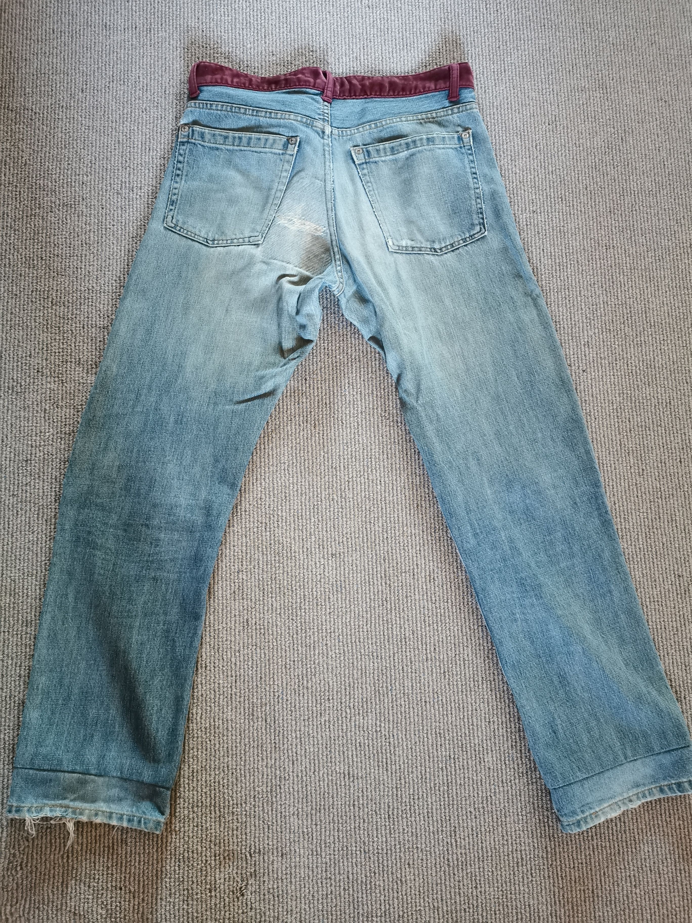 Undercover AW02 Undercover Velvet Stripe distressed denim Size US 30 / EU 46 - 2 Thumbnail