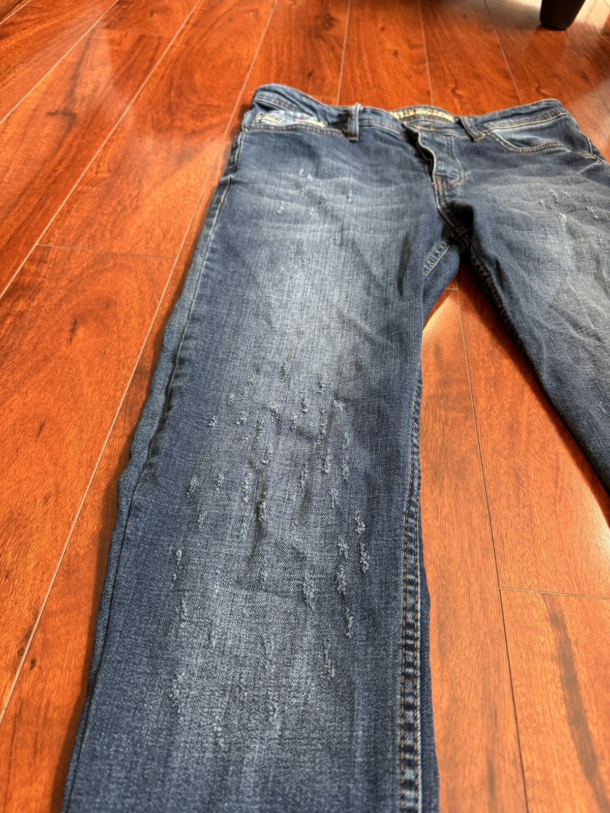 Diesel Vintage Diesel Thrashed Blue Jeans Size US 30 / EU 46 - 3 Thumbnail
