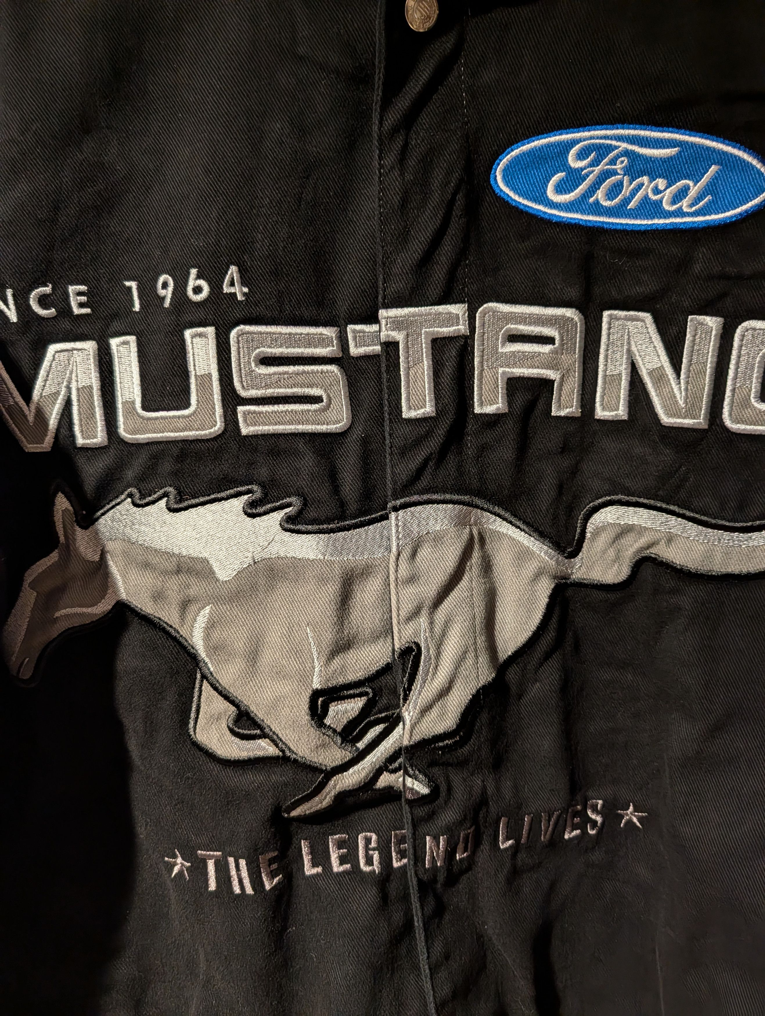 Mustang Vtg JH Design Mustang Racing Jacket Embroidered SVT Cobra Size US M / EU 48-50 / 2 - 2 Thumbnail