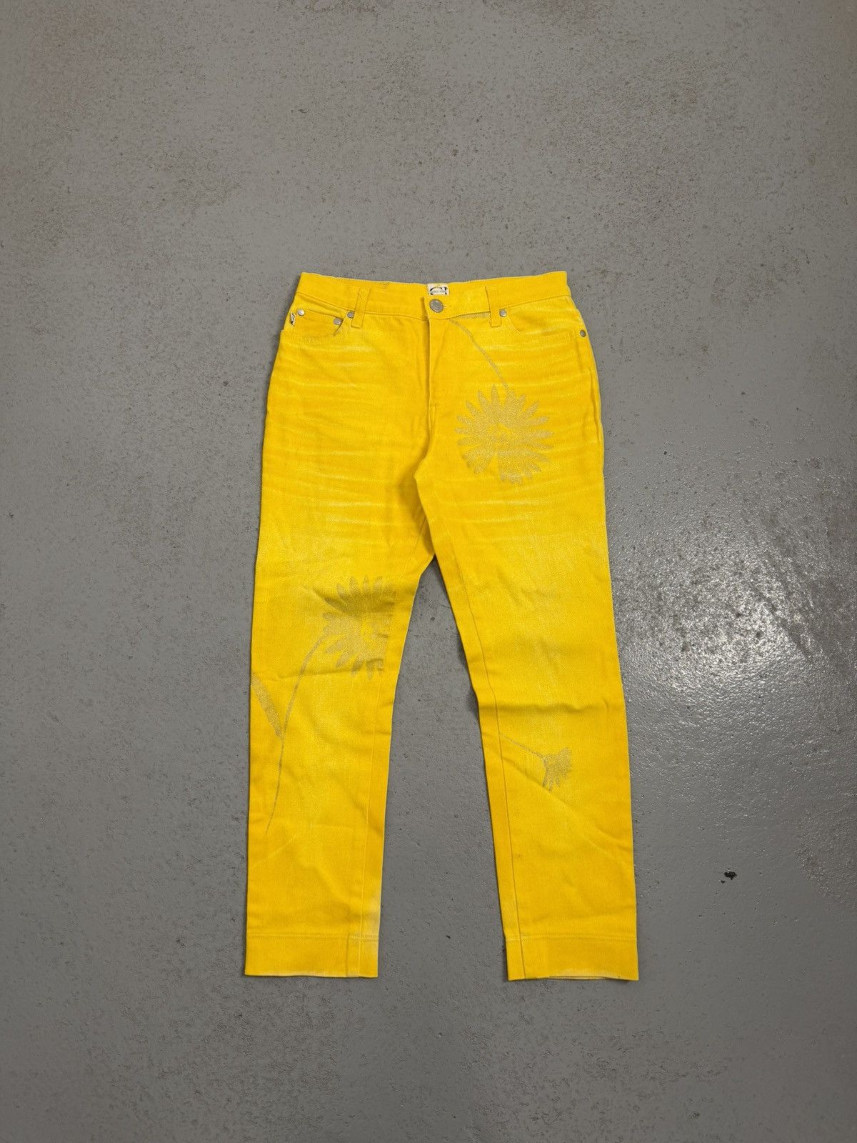 Just Cavalli Vintage Cavalli Jeans Sunflowers jeans Size 30" / US 8 / IT 44 - 1 Thumbnail