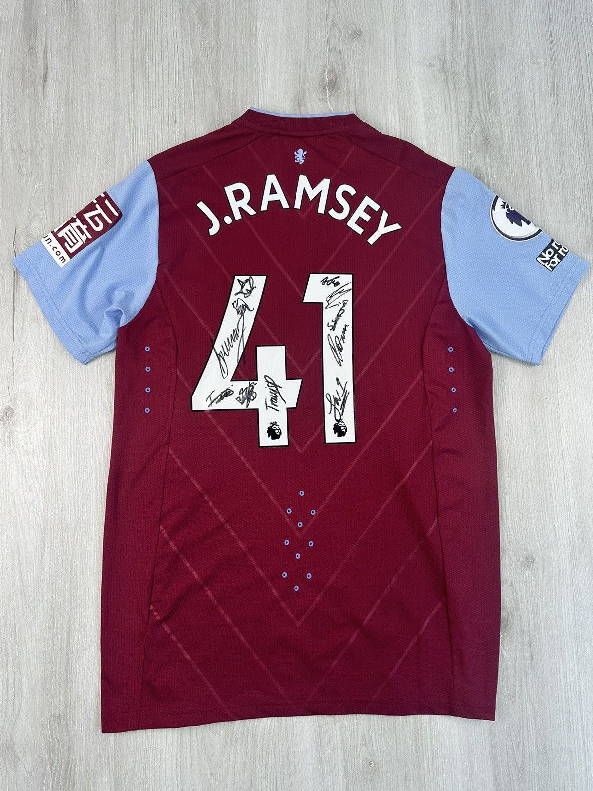 Castore × Vintage Signed Aston Villa FC 2022/23 J.RAMSEY Home Pro Top Jersey Size US S / EU 44-46 / 1 - 1 Thumbnail