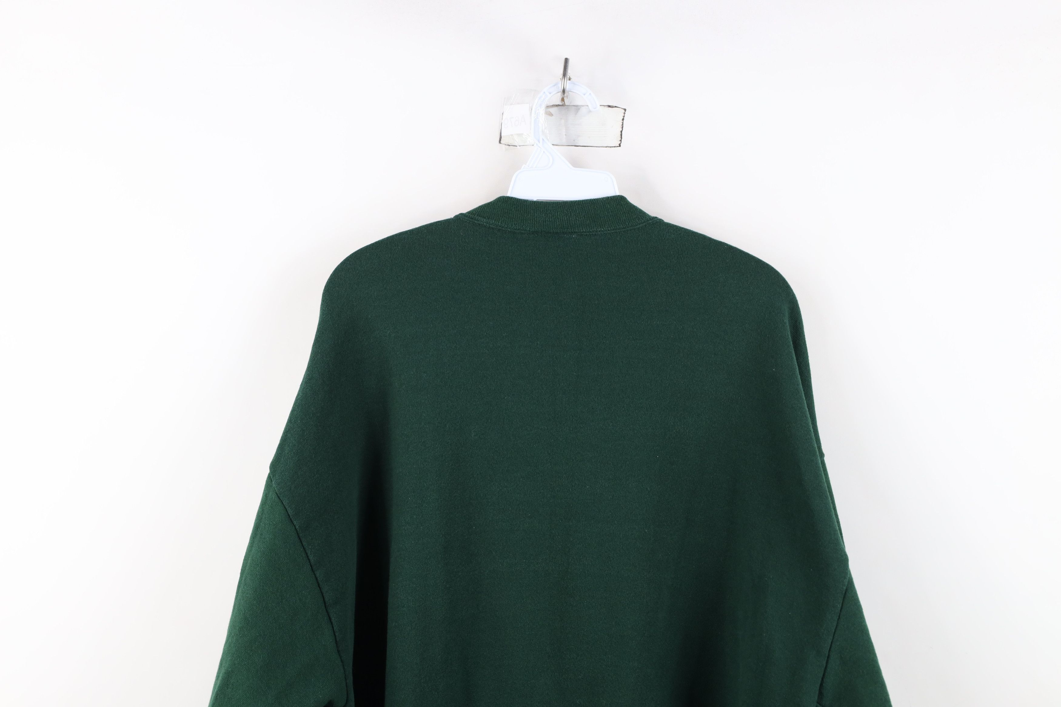 Vintage Vintage 90s Streetwear Crewneck Sweatshirt Hunter Green USA Size US XXL / EU 58 / 5 - 10 Thumbnail