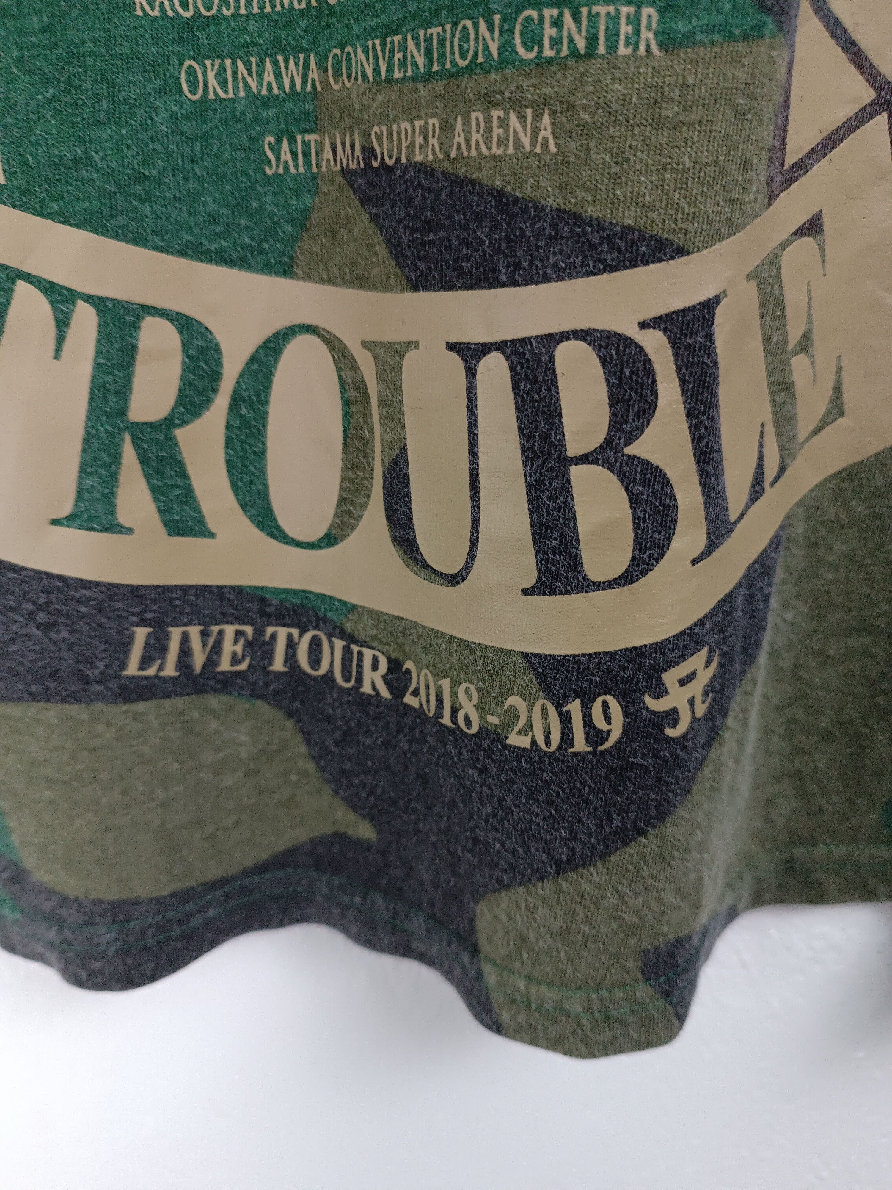 Band Tees VINTAGE 2018 AYUMI HAMASAKI TROUBLE TOUR CAMO TEE VERY RARE Size US XL / EU 56 / 4 - 17 Thumbnail