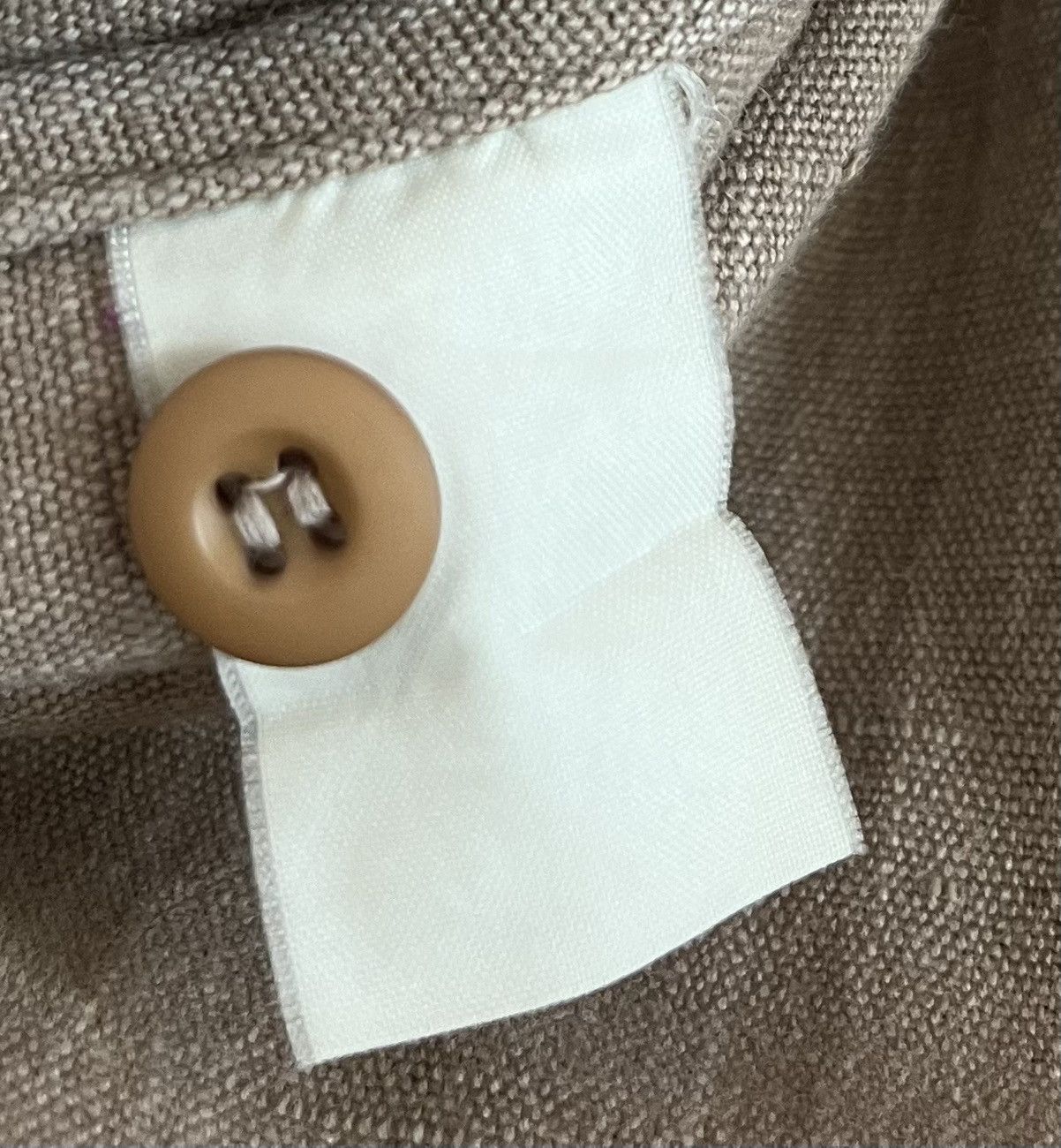 Issey Miyake Vintage issey miyake washed light brown collarless shirt Size US L / EU 52-54 / 3 - 4 Thumbnail