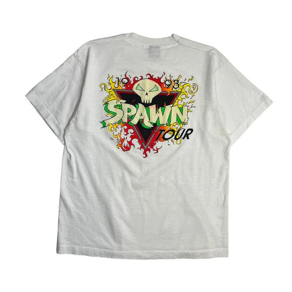image of Screen Stars 1993 Spawn Tour Tee-Shirt in White, Men's (Size Medium)