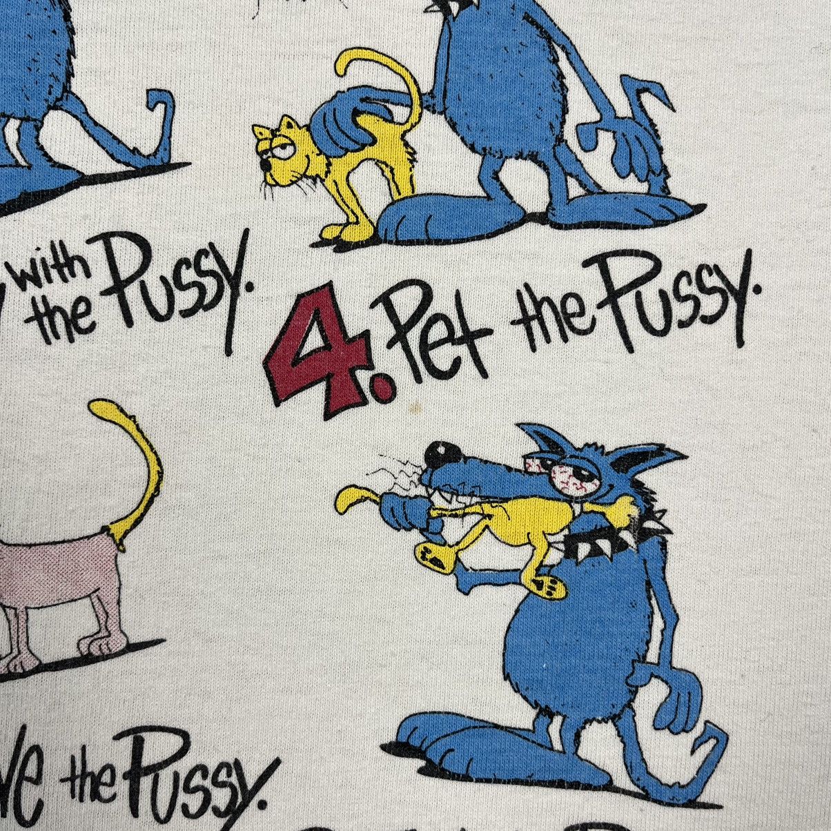 Vintage Vintage Bad Dog Top Ten List y2k humor tee 1994 Size US L / EU 52-54 / 3 - 20 Thumbnail