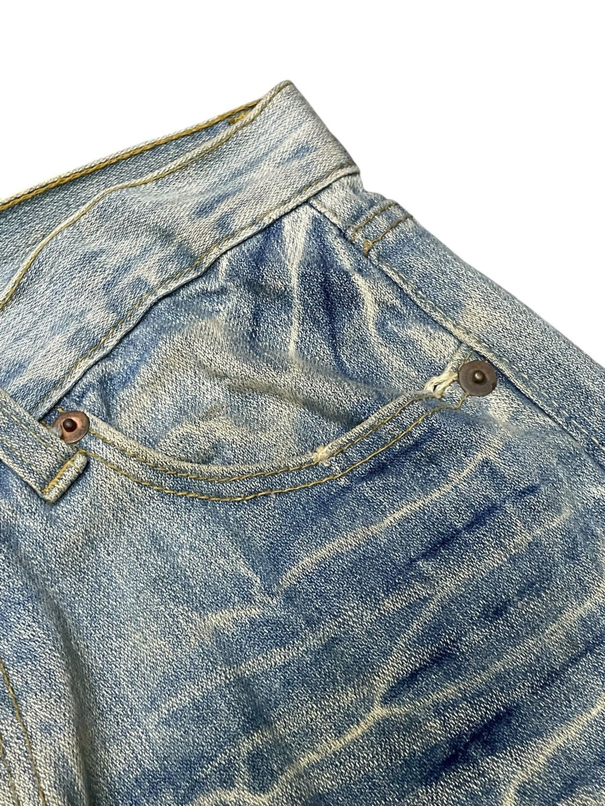 Hysteric Glamour Hysteric Glamour Style I ❤️ Surf Patched Muddy Wash Jeans Size US 32 / EU 48 - 12 Thumbnail