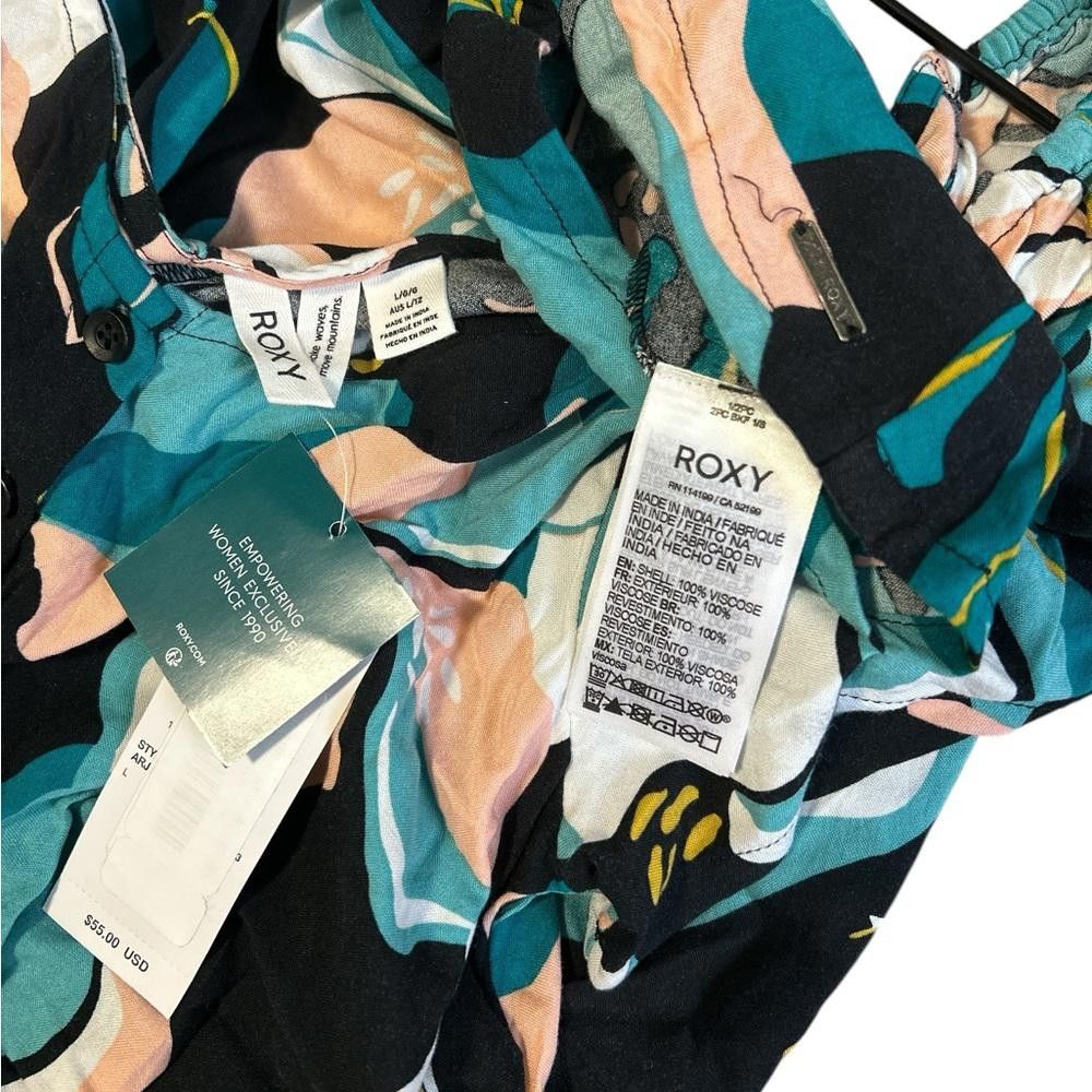 Other Roxy Women's Floral Summer Dress Size L / US 10 / IT 46 - 4 Thumbnail
