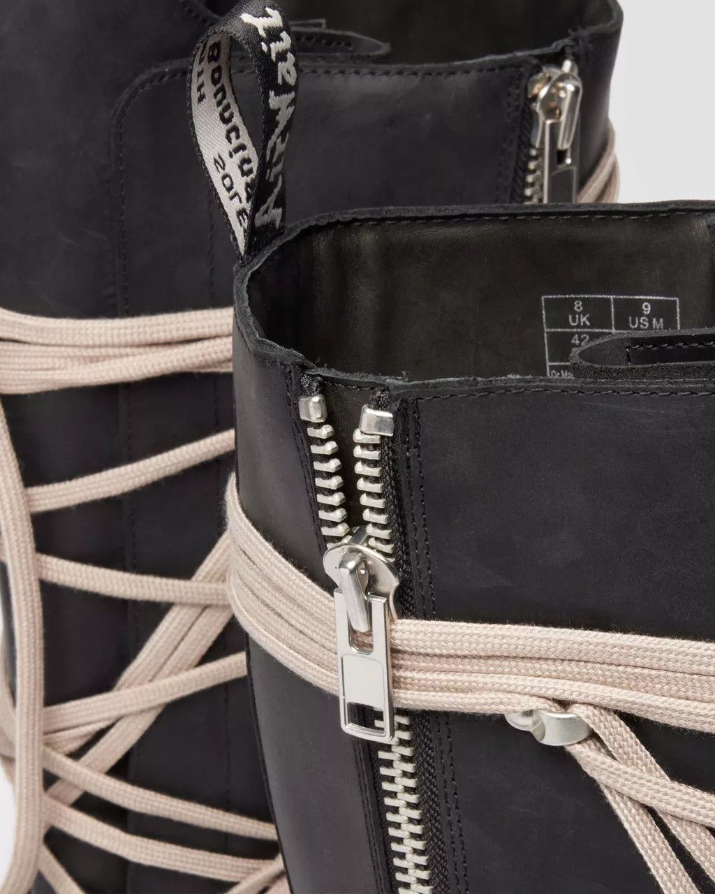 Dr. Martens × Rick Owens Pentalace Leather Platform Boots Size US 14 / EU 47 - 16 Thumbnail