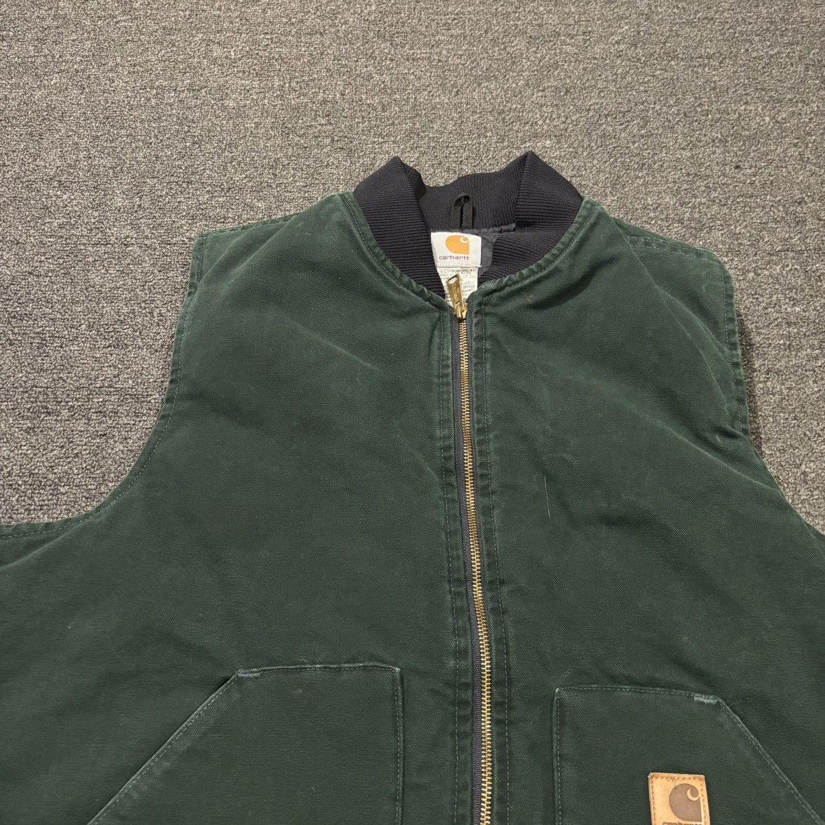 Carhartt Vintage Carhartt Vest Spruce Green Quilted XL V02 SPC 90s Size US XL / EU 56 / 4 - 4 Thumbnail