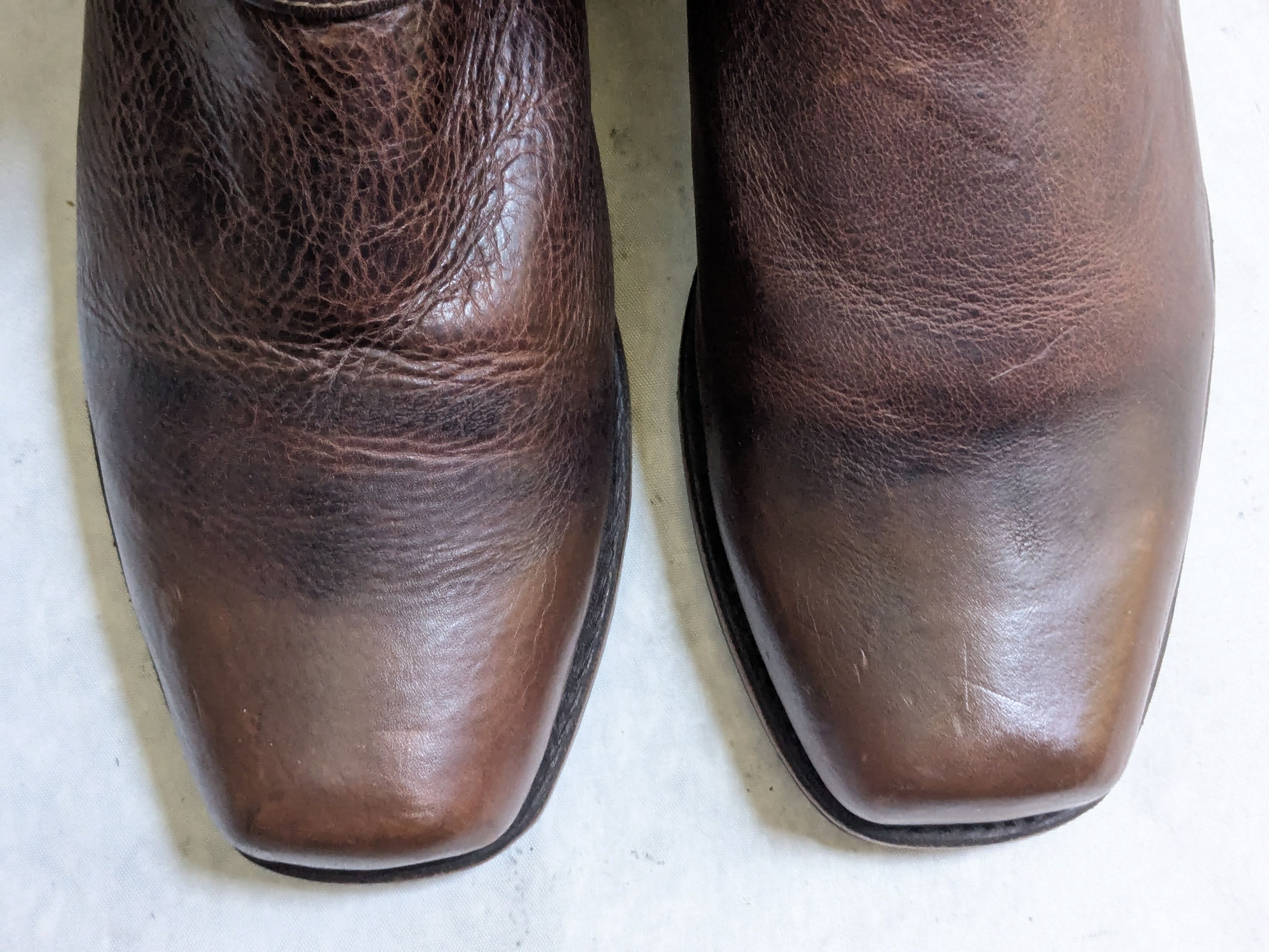 Frye Frye Harness Boots Belted Brown Leather 13 M Strap Size US 13 / EU 46 - 4 Thumbnail