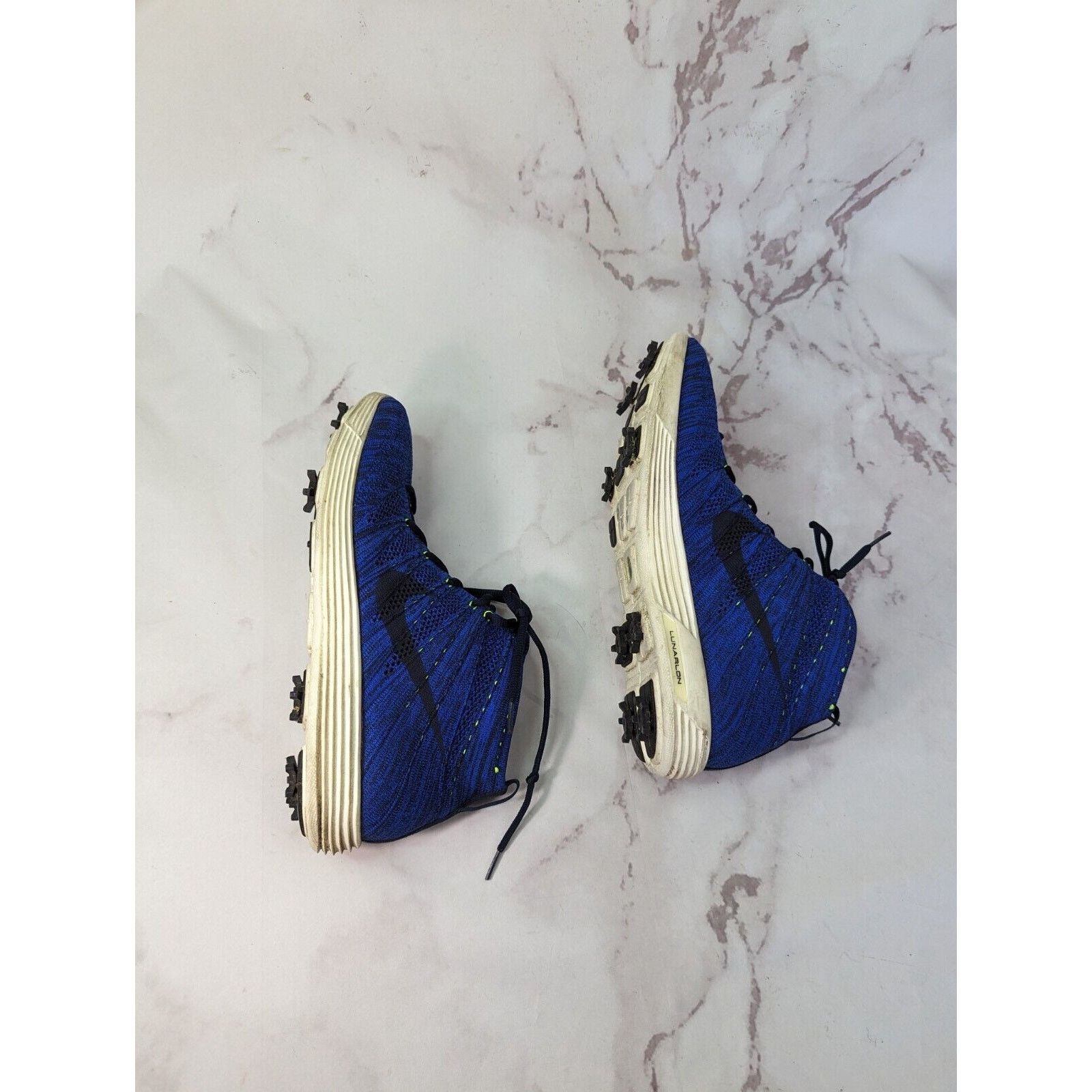 Nike Nike Shoes Mens 13 Lunar Flyknit Chukka Blue Black Mid Size US 13 / EU 46 - 6 Thumbnail