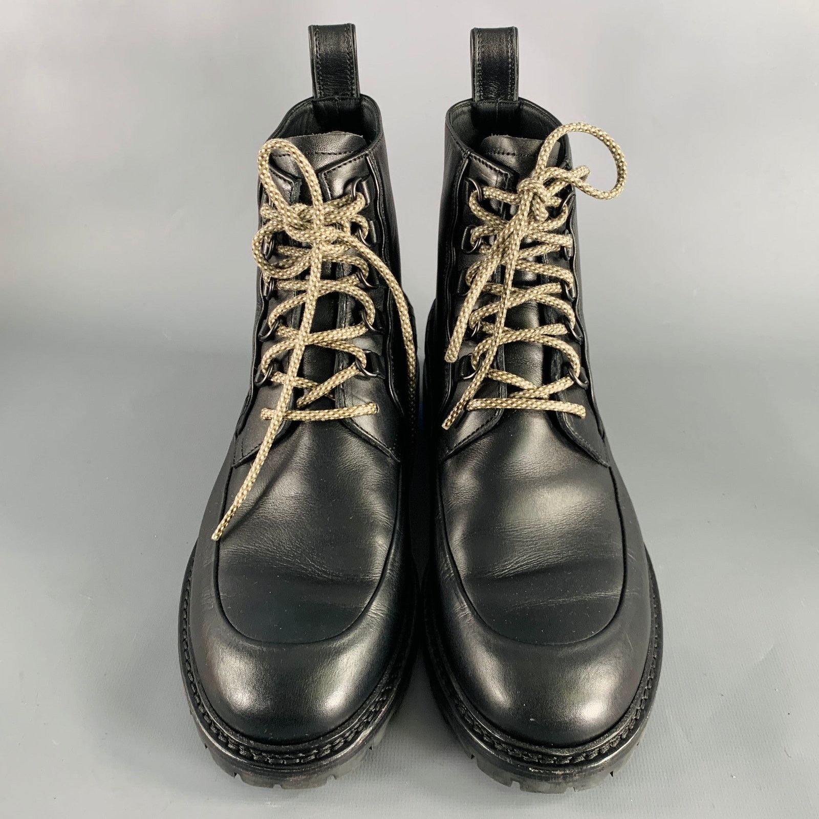 Bottega Veneta BOTTEGA VENETA Size 8.5 Black Leather Lace-Up Boots Size US 8.5 / EU 41-42 - 4 Thumbnail