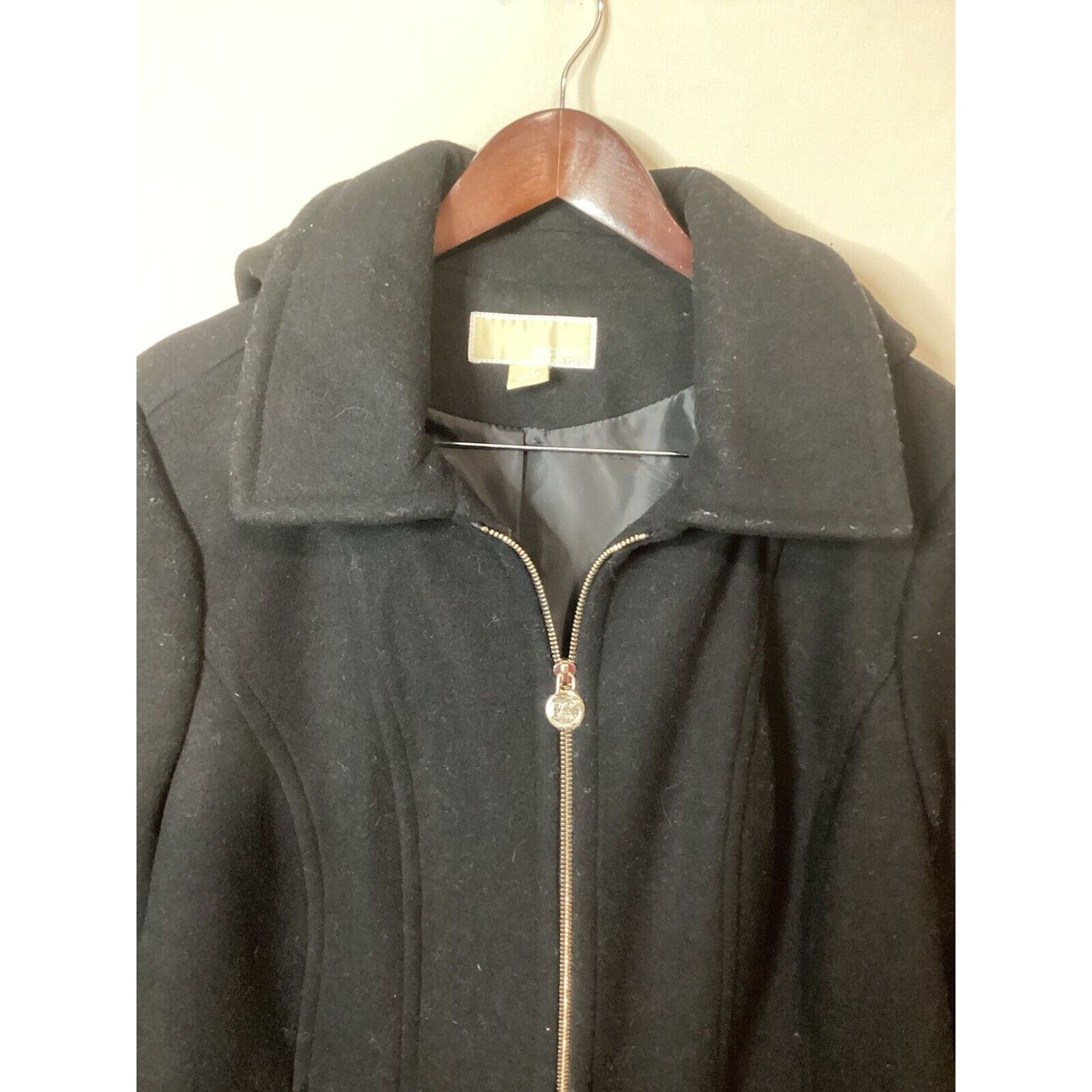 Michael Kors NWT Michael Kors Women’s Full Zip Wool Coat Black Size 2x Size XXL / US 16-18 / IT 52-54 - 2 Thumbnail