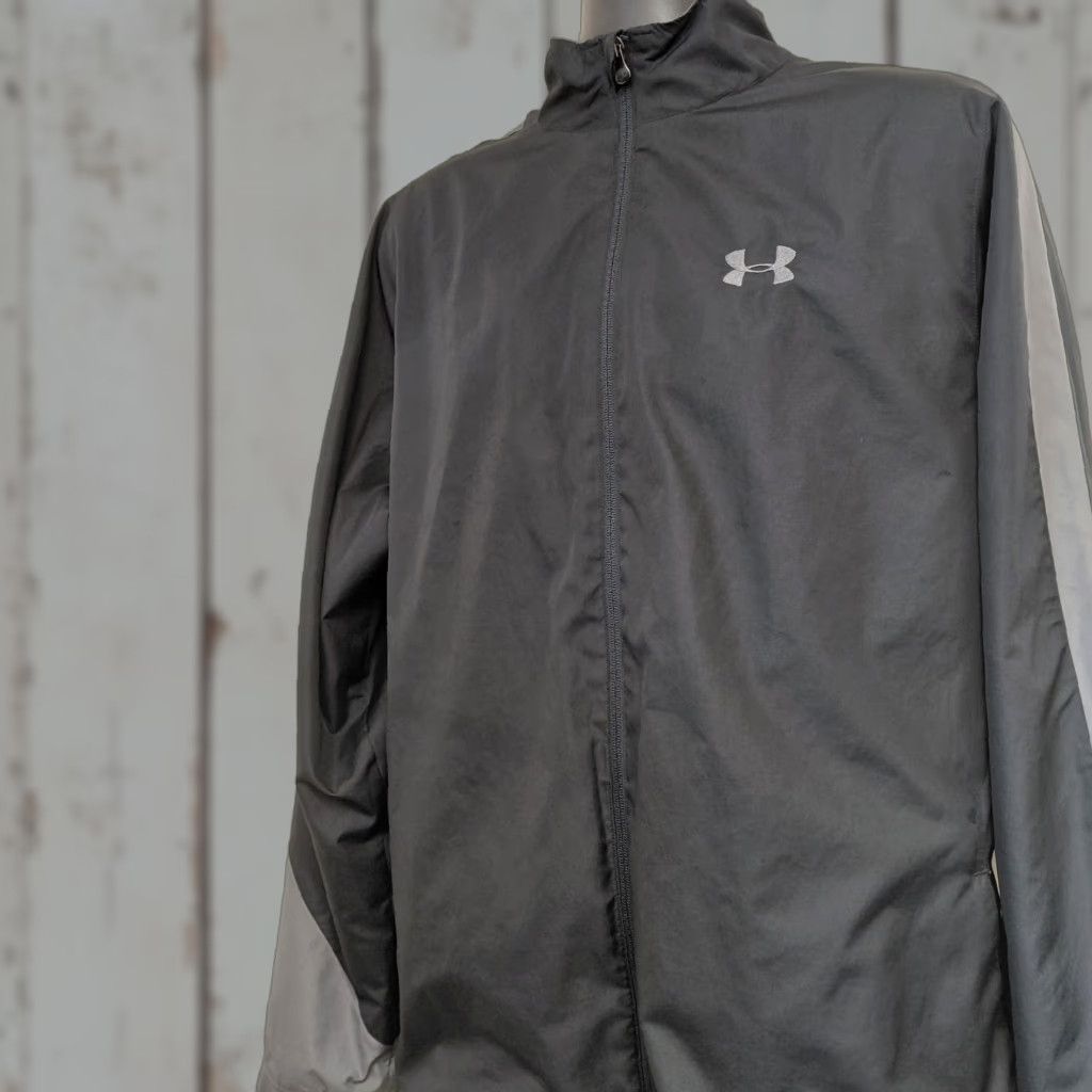 Under Armour Under Armour Jacket Mens XL Black/Gray Full Zip All Seasons Regular Fit Vented Olympia Size US XL / EU 56 / 4 - 1 Thumbnail
