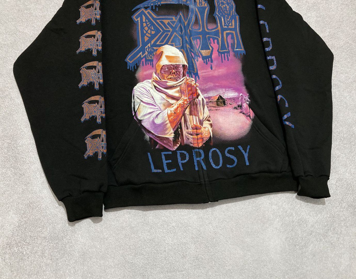 Band Tees Zip-hoodie Death Leprosy - metal band Size US XL / EU 56 / 4 - 3 Thumbnail