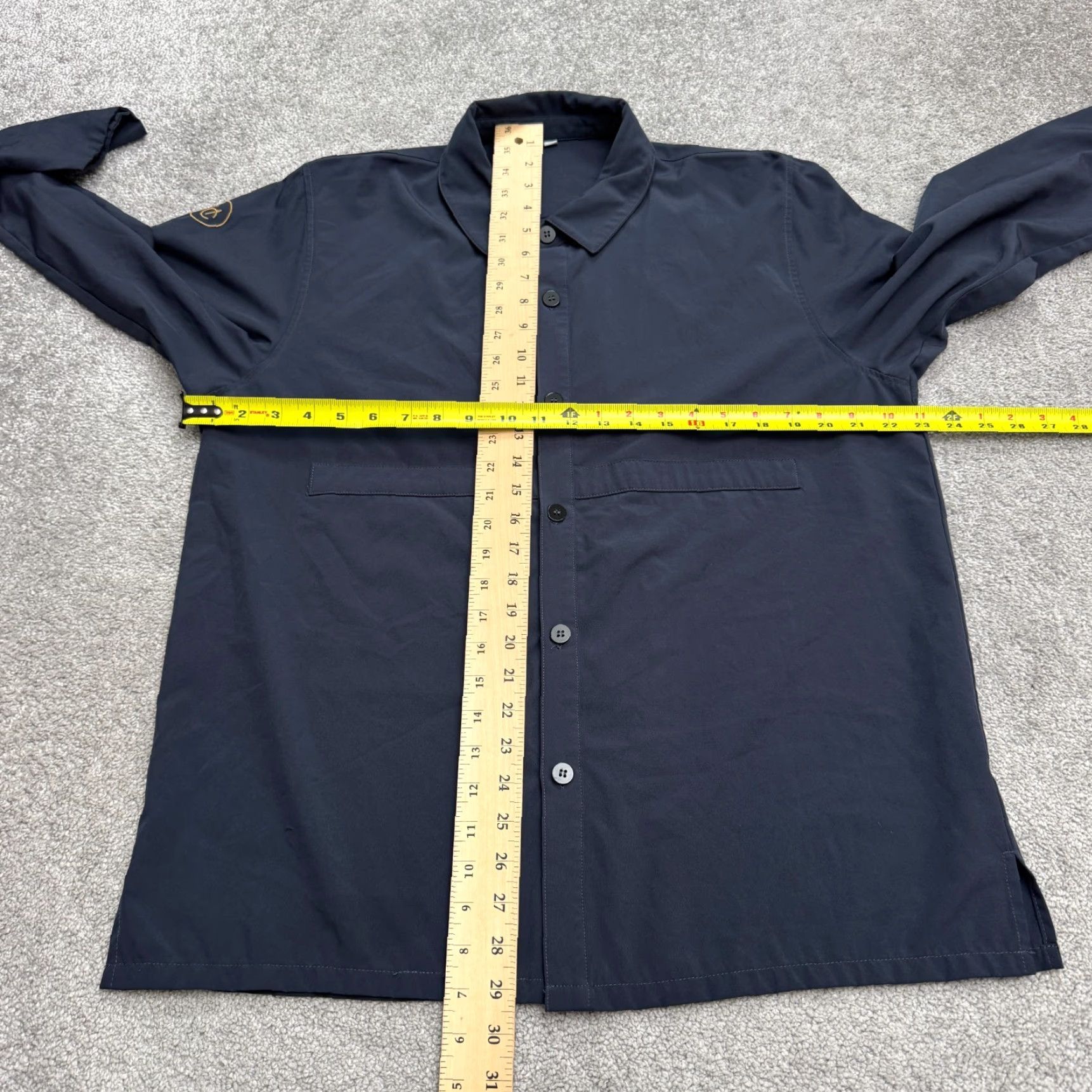 Vintage Mondetta Commuter Button-Down Shirt Mens Medium Navy Blue Pocket Stretch Classic Size US M / EU 48-50 / 2 - 7 Thumbnail