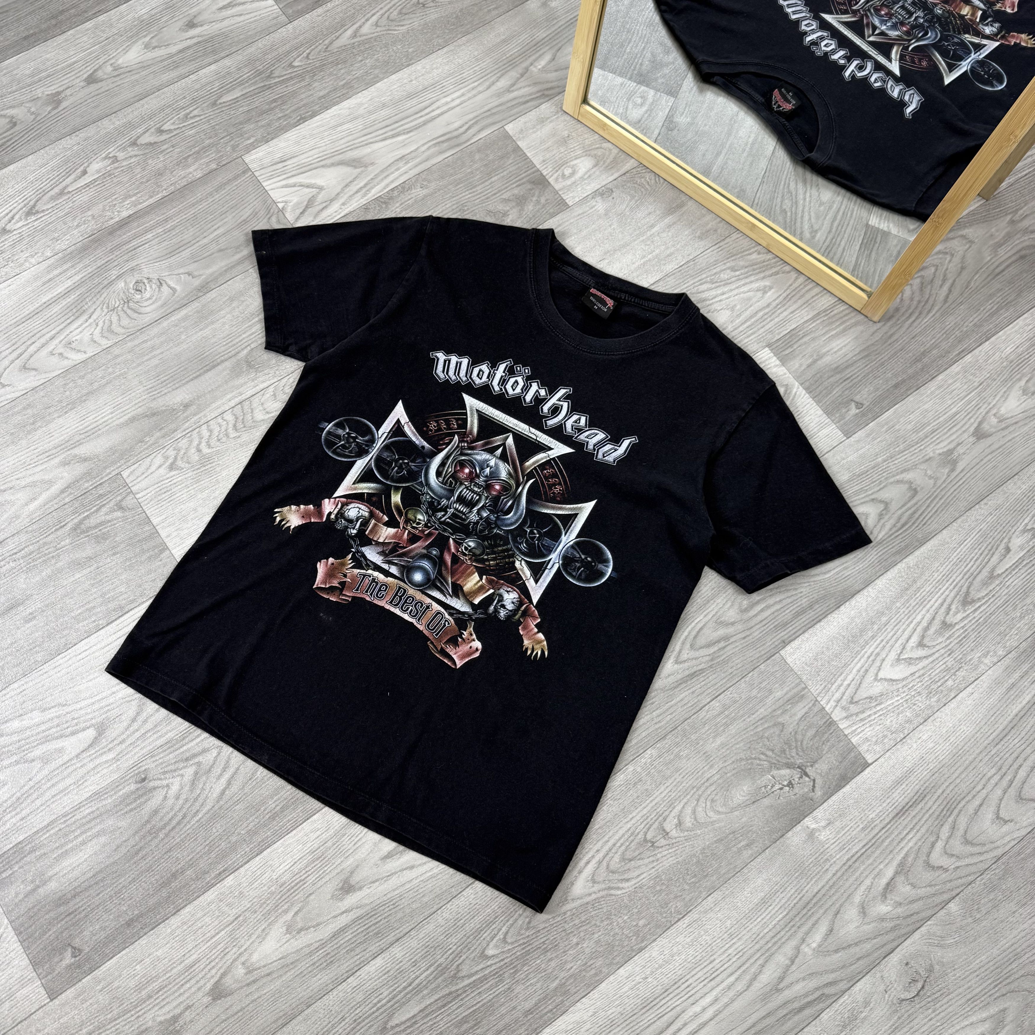 Vintage Vintage Motorhead 90s Rock Band Black Graphic Tee Shirt Size US M / EU 48-50 / 2 - 5 Thumbnail
