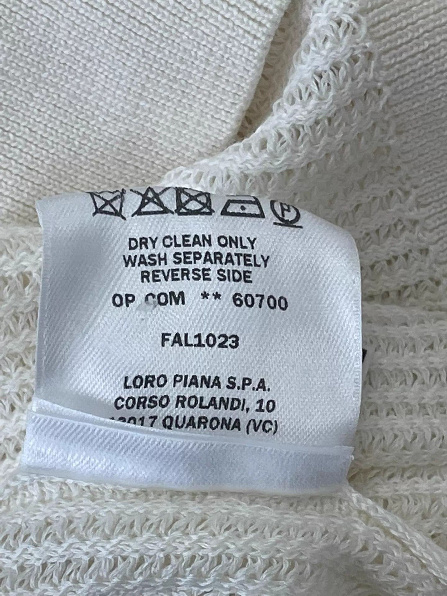 Loro Piana Loro Piana Cream Waffle Collar SS Top 40 Old Money Size S / US 4 / IT 40 - 6 Thumbnail