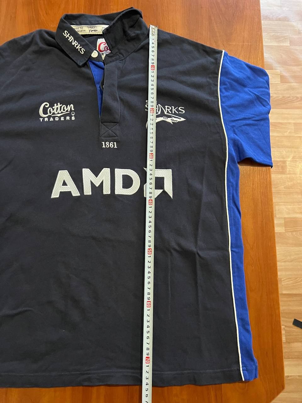 Cotton Traders 2003 SHARKS RFC RUGBY UNION JERSEY SHIRT COTTON TRADERS SZ L Size US L / EU 52-54 / 3 - 14 Thumbnail
