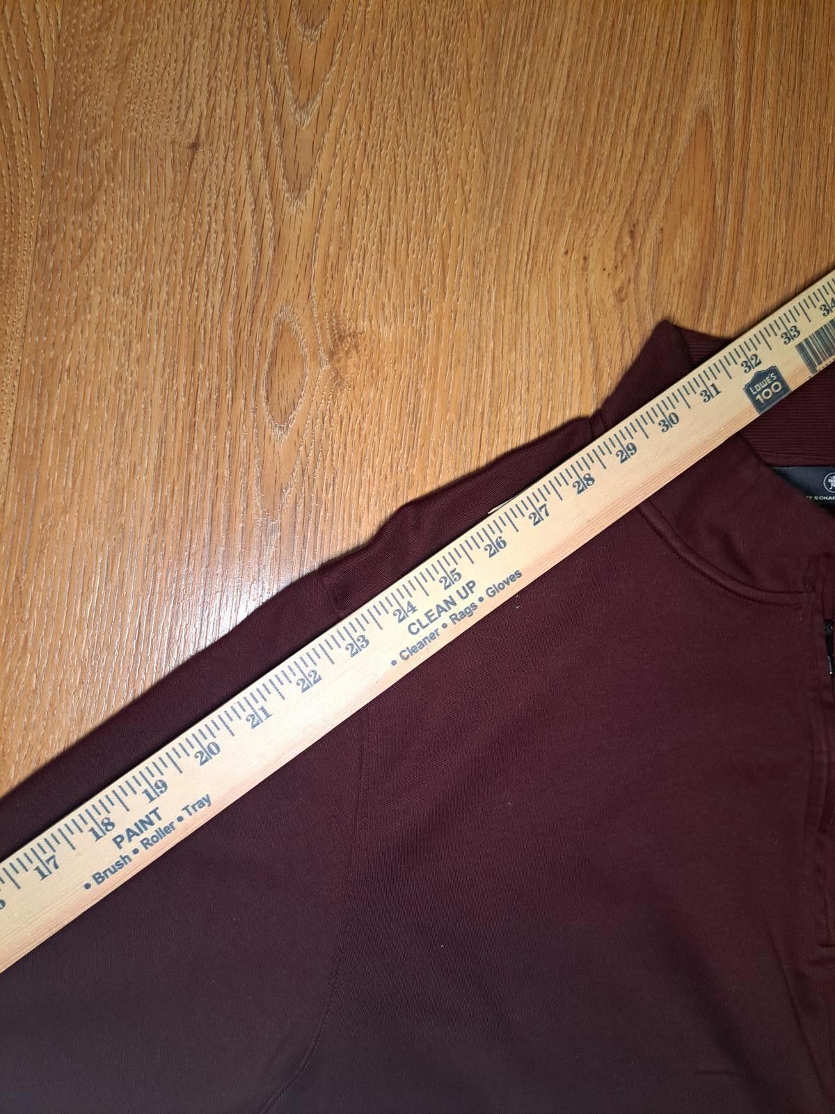 Hart Schaffner Marx Hart Schaffner Marx Quarter Zip Sweater XL Maroon Cotton Size US XL / EU 56 / 4 - 7 Thumbnail