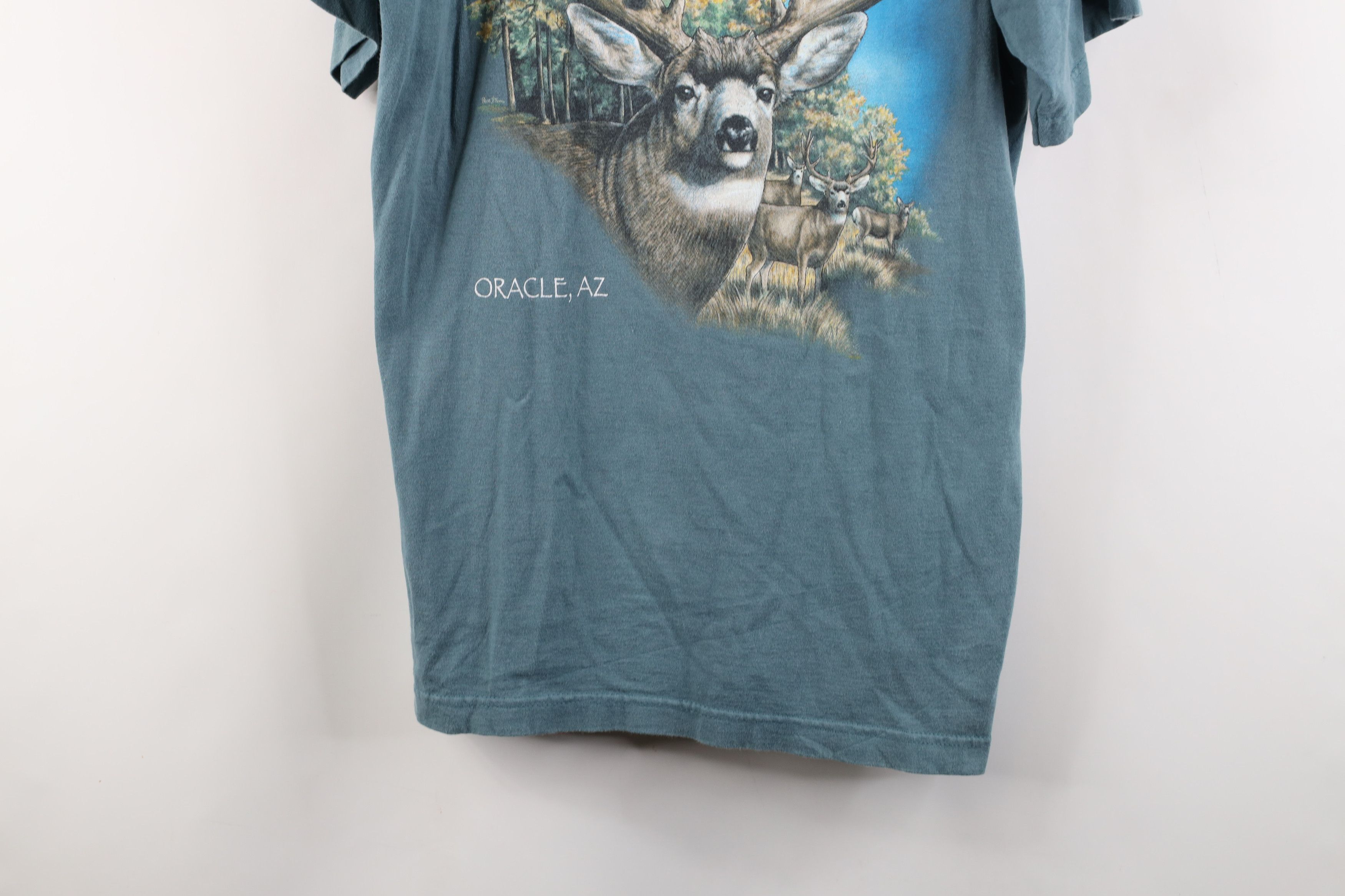 Vintage Vintage 90s Streetwear Nature Deer Buck Arizona T-Shirt USA Size US L / EU 52-54 / 3 - 3 Thumbnail