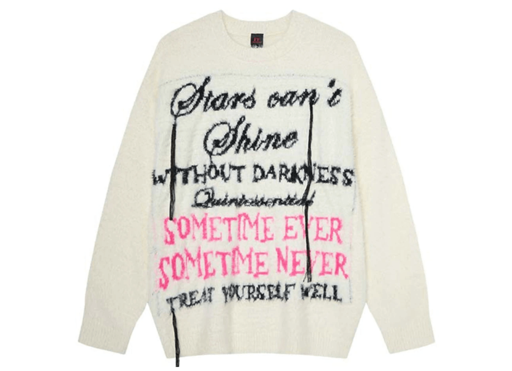 Japanese Brand Letter Y2K Sweaters Streetwear Size US L / EU 52-54 / 3 - 1 Thumbnail