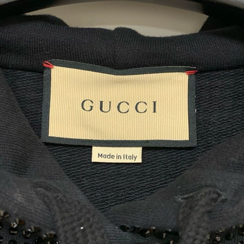 Gucci Gucci Gaoding full-diamond hooded sweatshirt Size US L / EU 52-54 / 3 - 3 Thumbnail