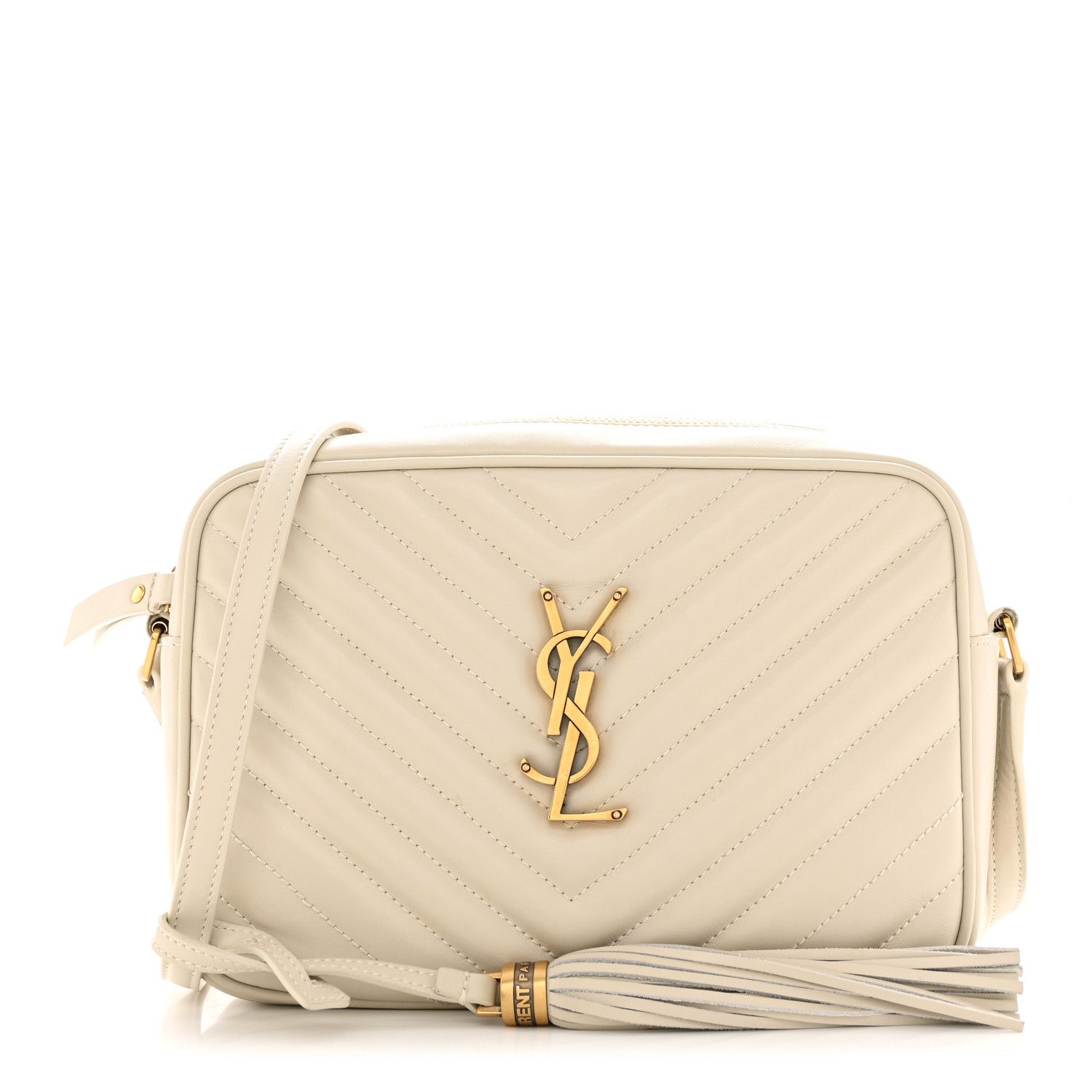 o1b1hav110924 Size: OS / Lou Leather Camera Bag in Cream