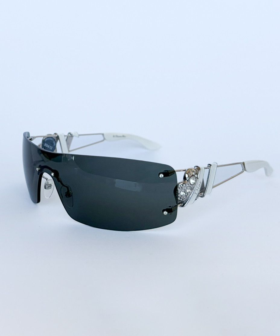 Dior DIOR Sunglasses Heart Core White Black Metal GALLIANO Size ONE SIZE - 4 Thumbnail