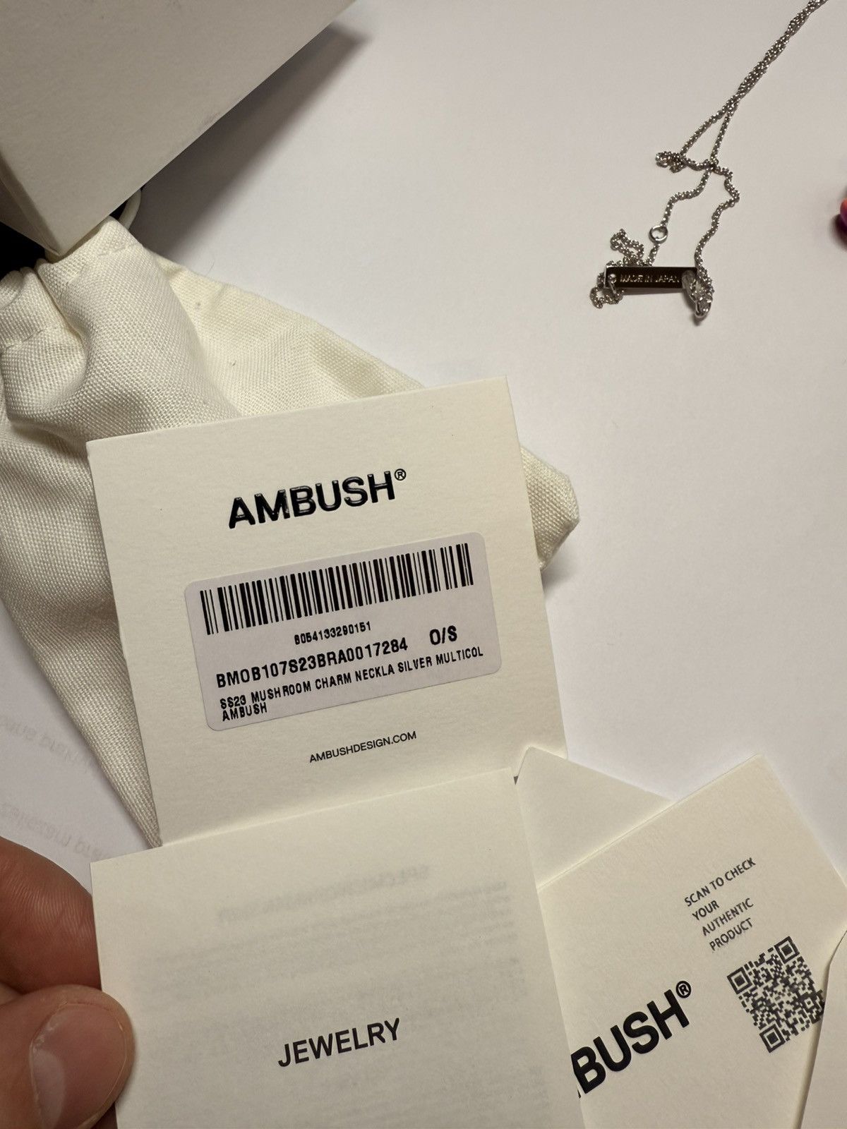 Ambush Design Ambush multicolor Mushroom Charm silver Necklace new Japan Size ONE SIZE - 10 Thumbnail