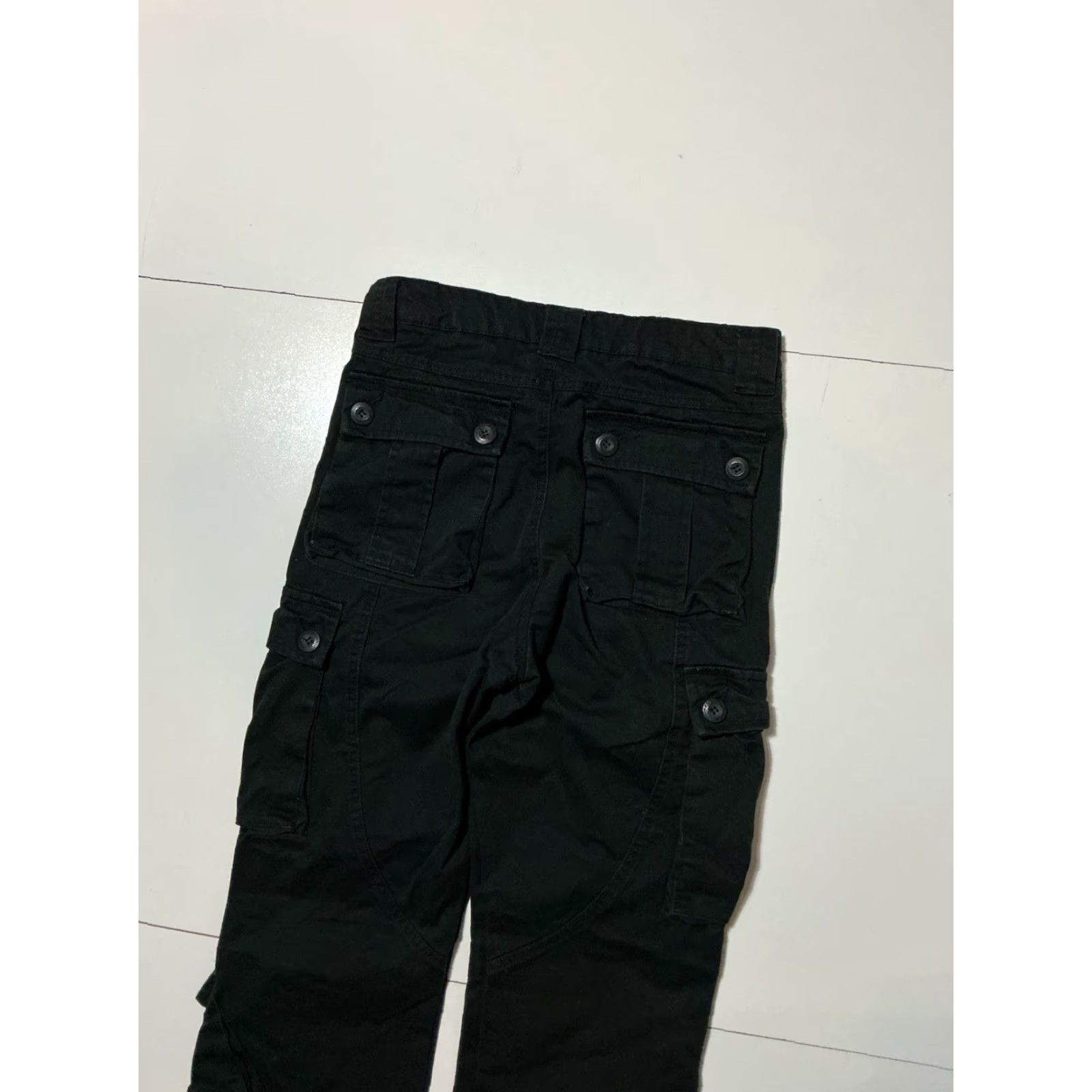 Vintage **Matchstick Workwear Black 8 Pocket Cargo Pants Men's 29** User: **Matchstick Workwear 8 Pocket Black Cargo Pants Men's 29** Size US 29 - 7 Thumbnail
