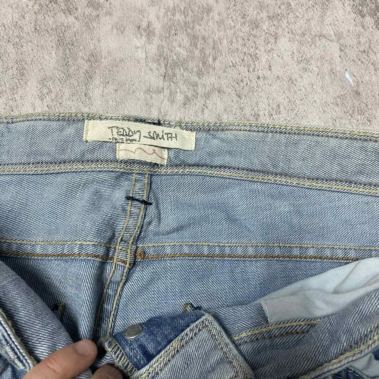 Other Blue and white vintage Y2K denim jeans jeans Size US 34 / EU 50 - 3 Thumbnail