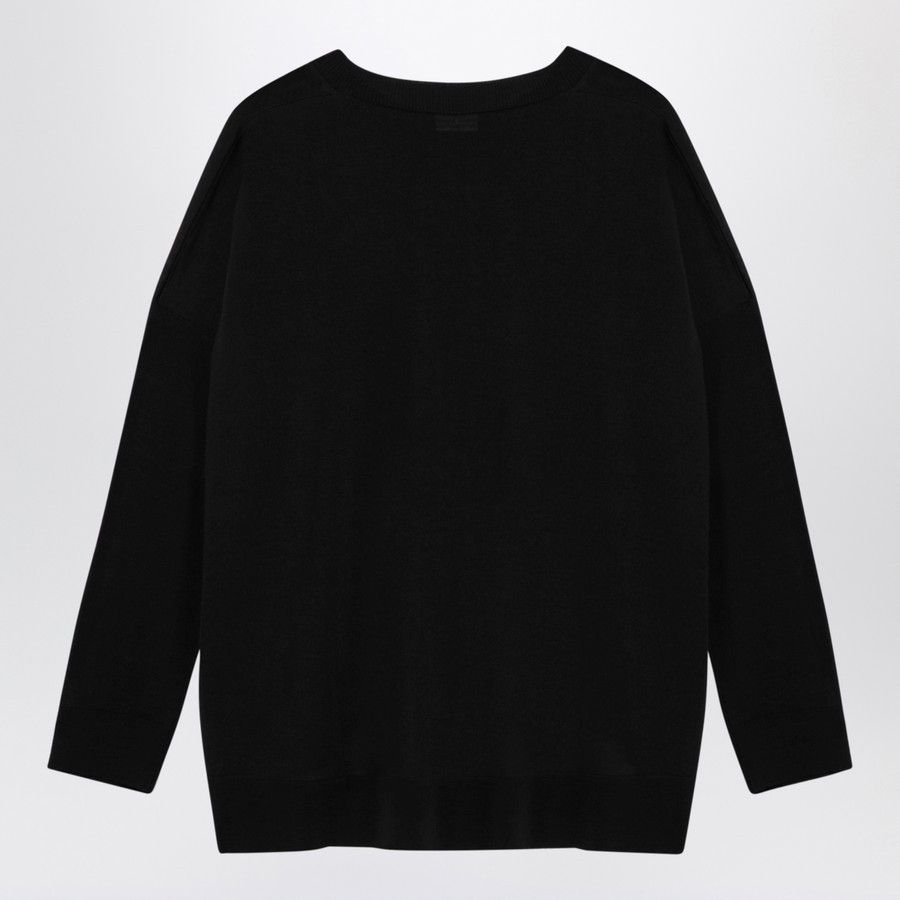 Roberto Cavalli o1d2blof0924 Wool Crew-neck Sweater in Black Size XL / US 12-14 / IT 48-50 - 2 Thumbnail
