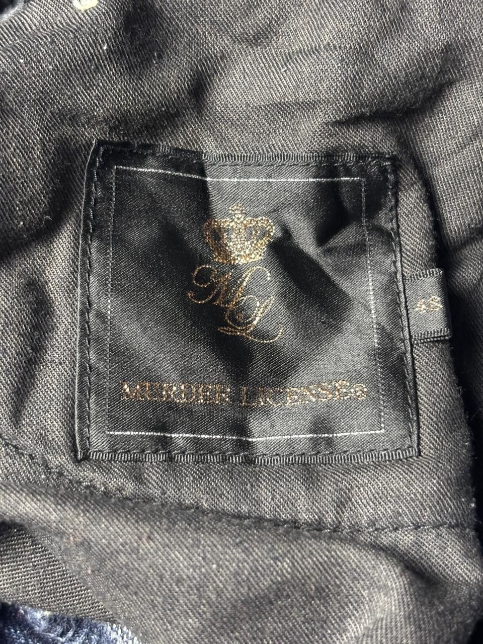 Japanese Brand 2000s Murder License Japan Distressed Flared Jeans Size US 34 / EU 50 - 6 Thumbnail