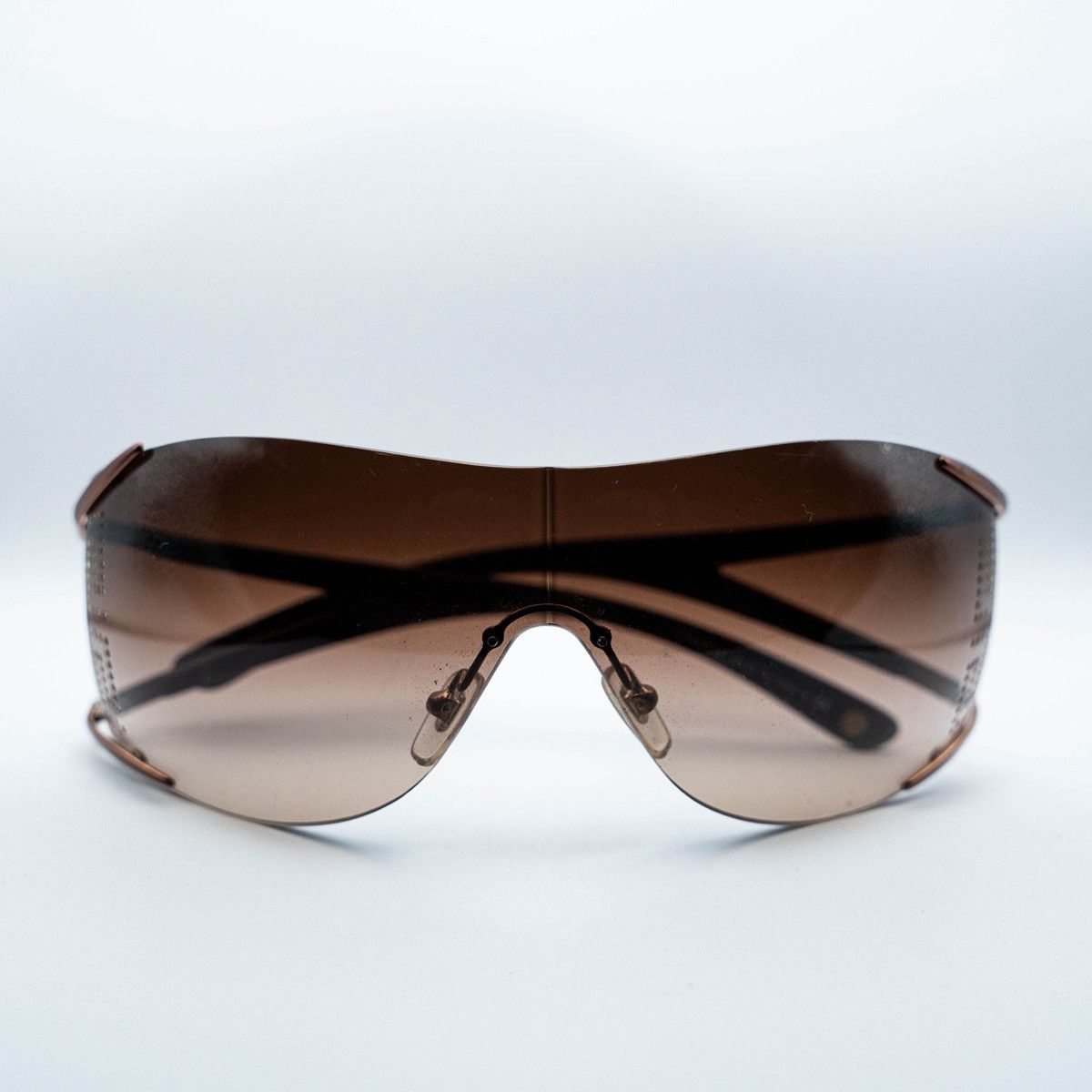 Versace Vintage y2k Versace shield sunglasses Size ONE SIZE - 6 Thumbnail