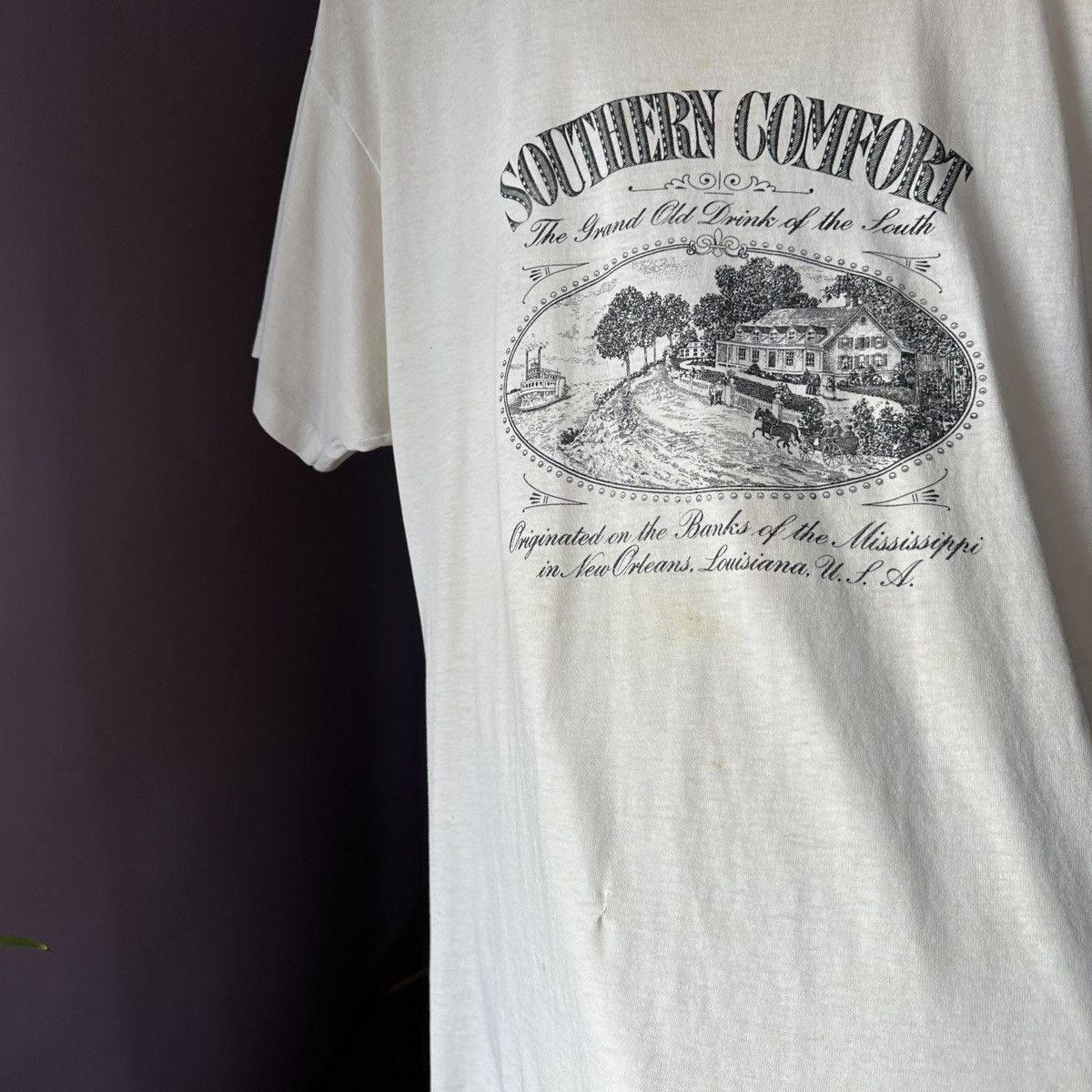 Other Vintage 80s 90s Southern Comfort Drink Of The South T-Shirt Size US XL / EU 56 / 4 - 7 Thumbnail