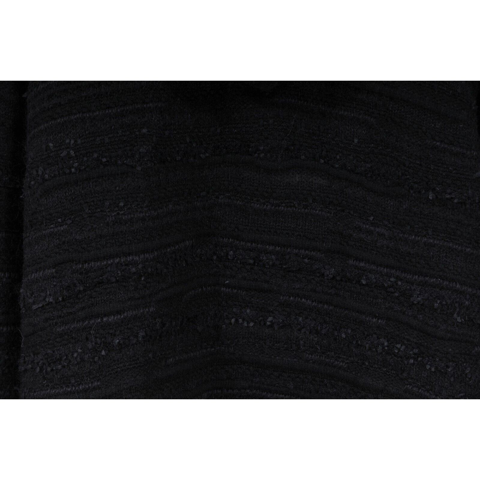 Saint Laurent Paris Hooded Oversized Cardigan Black Wool Mohair Size US M / EU 48-50 / 2 - 8 Thumbnail