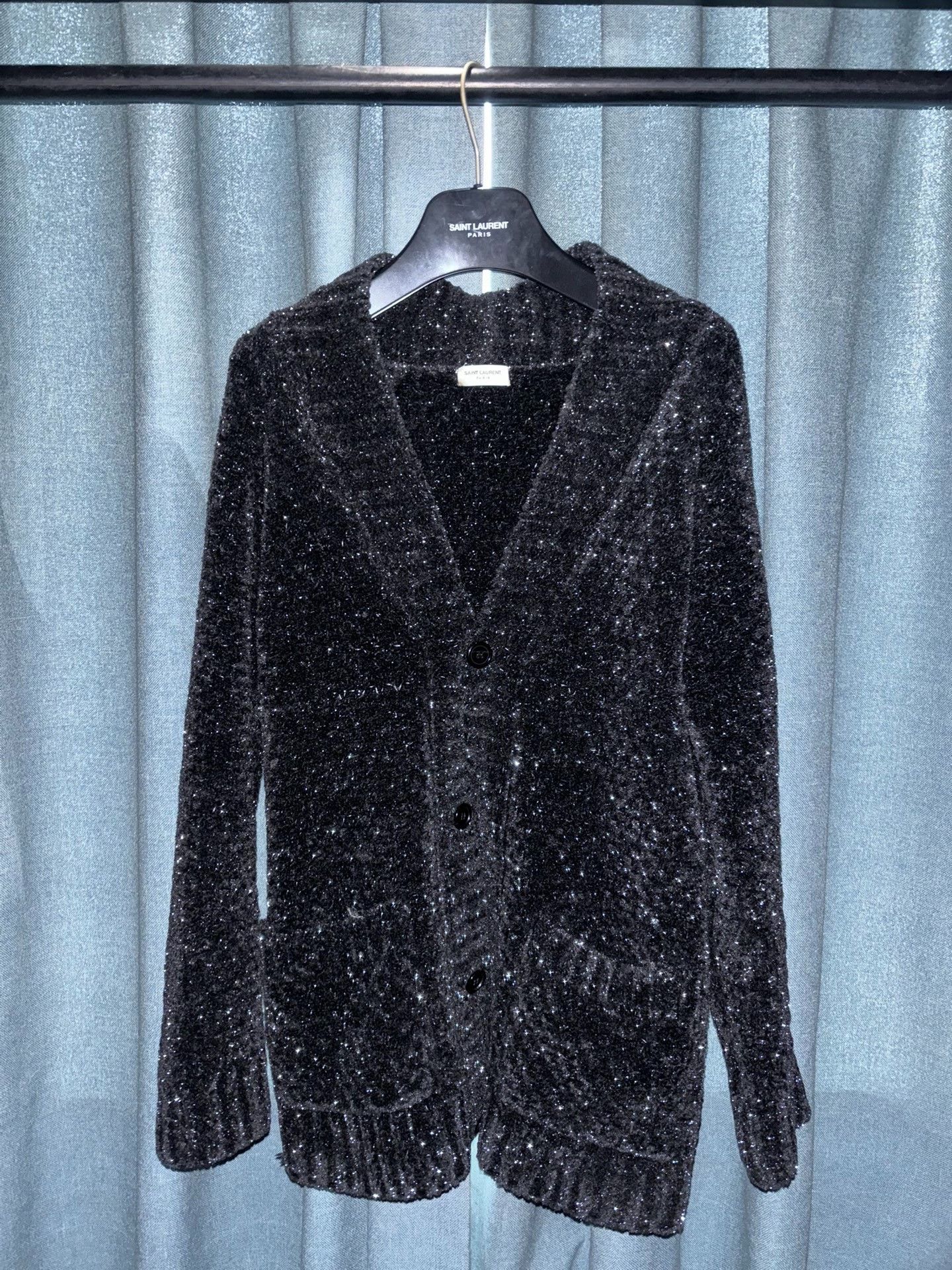 Saint Laurent Paris Saint Laurent 2019FW Glitter Cardigan Size US XS / EU 42 / 0 - 1 Thumbnail