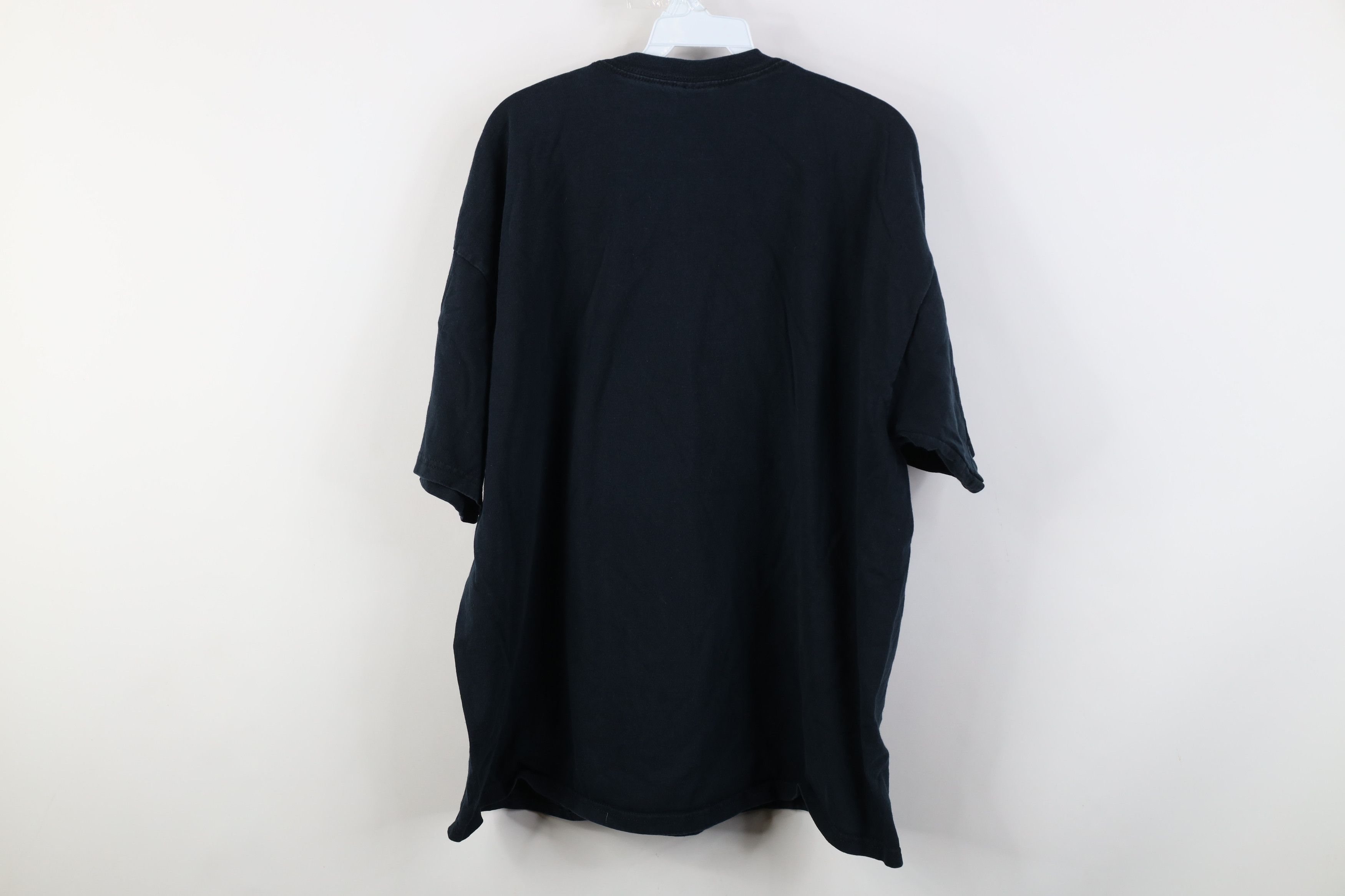 Vintage Vintage 90s Y2K Streetwear Blank Heavy Cotton T-Shirt Black Size US XXL / EU 58 / 5 - 12 Thumbnail