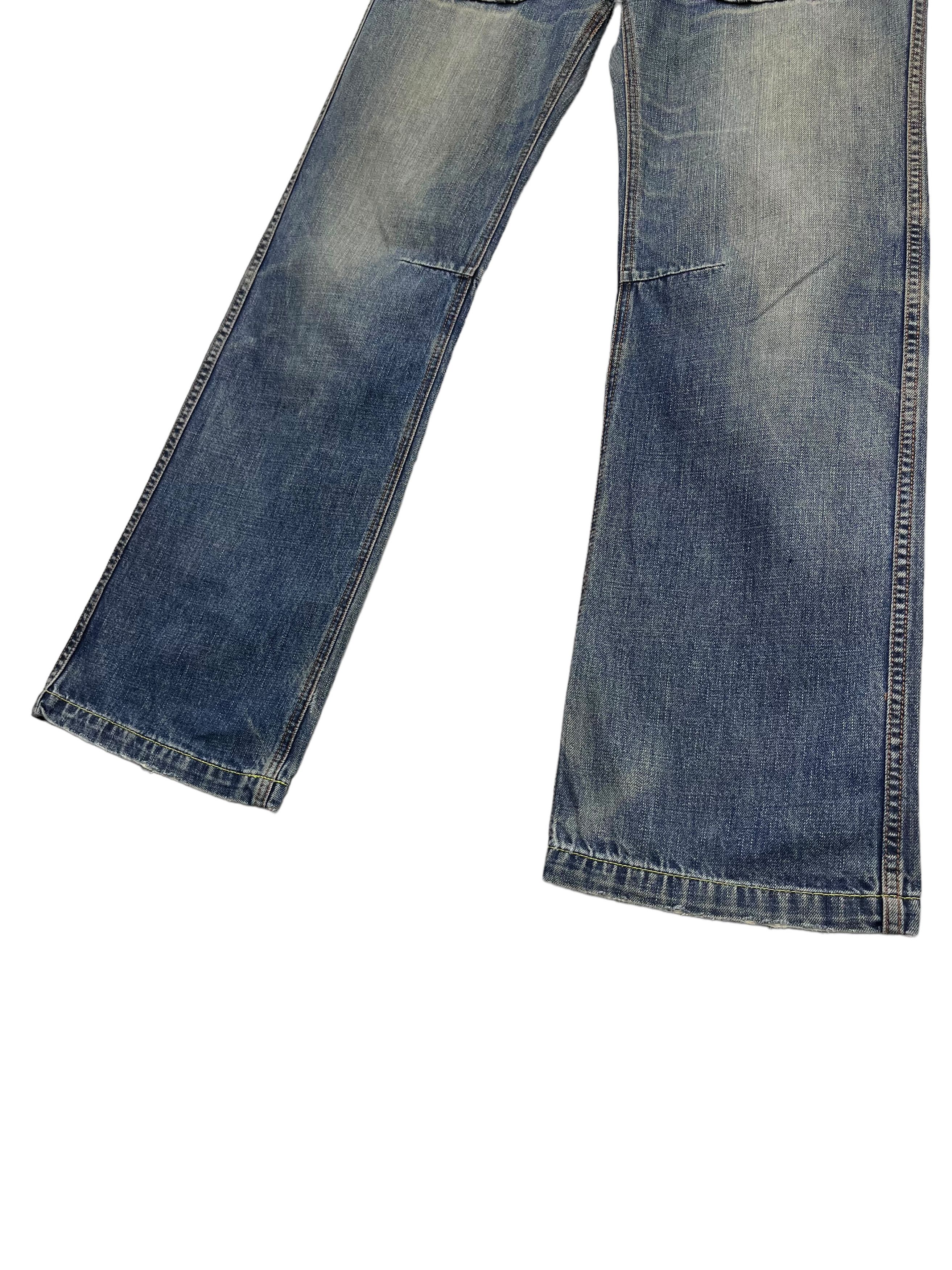 Report Collection 🔥FLASH REPORT Vintage Fatigues Denim Mudwash Bush Pants Size US 31 - 12 Thumbnail