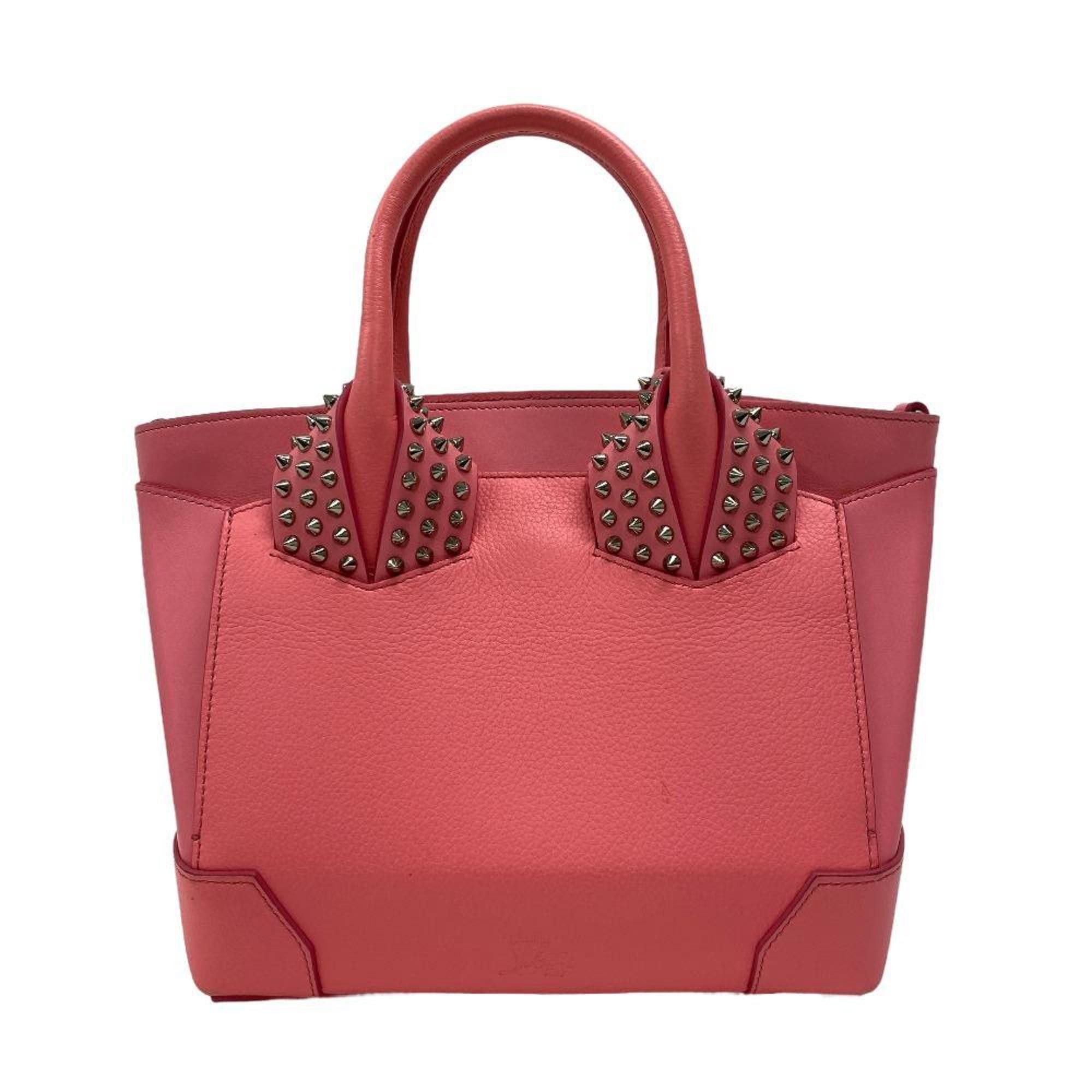 image of Vintage Christian Louboutin Eloise Studded Handbag Pink Women's Z0005009