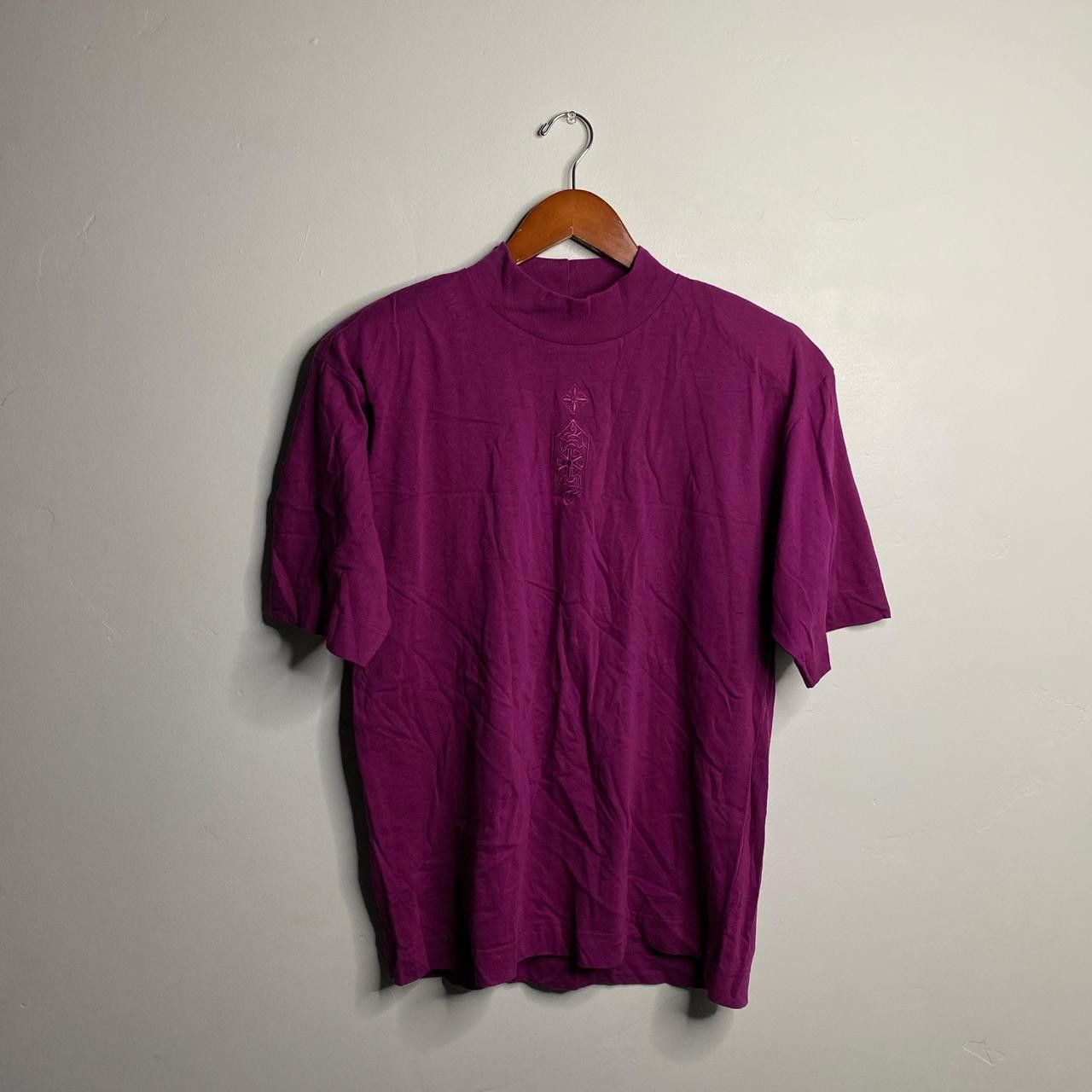 Vintage Purple vintage 90s short sleeve shirt size medium Size M / US 6-8 / IT 42-44 - 1 Thumbnail