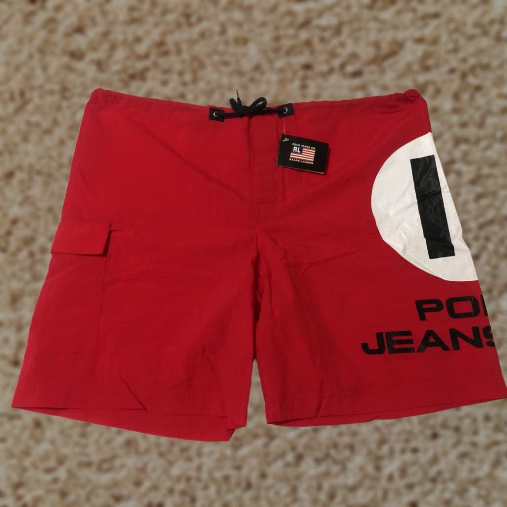 Polo Ralph Lauren VINTAGE Polo Ralph Lauren Jeans Board Shorts Swim Trunks Red - Men's 42 Size US XL / EU 56 / 4 - 1 Thumbnail
